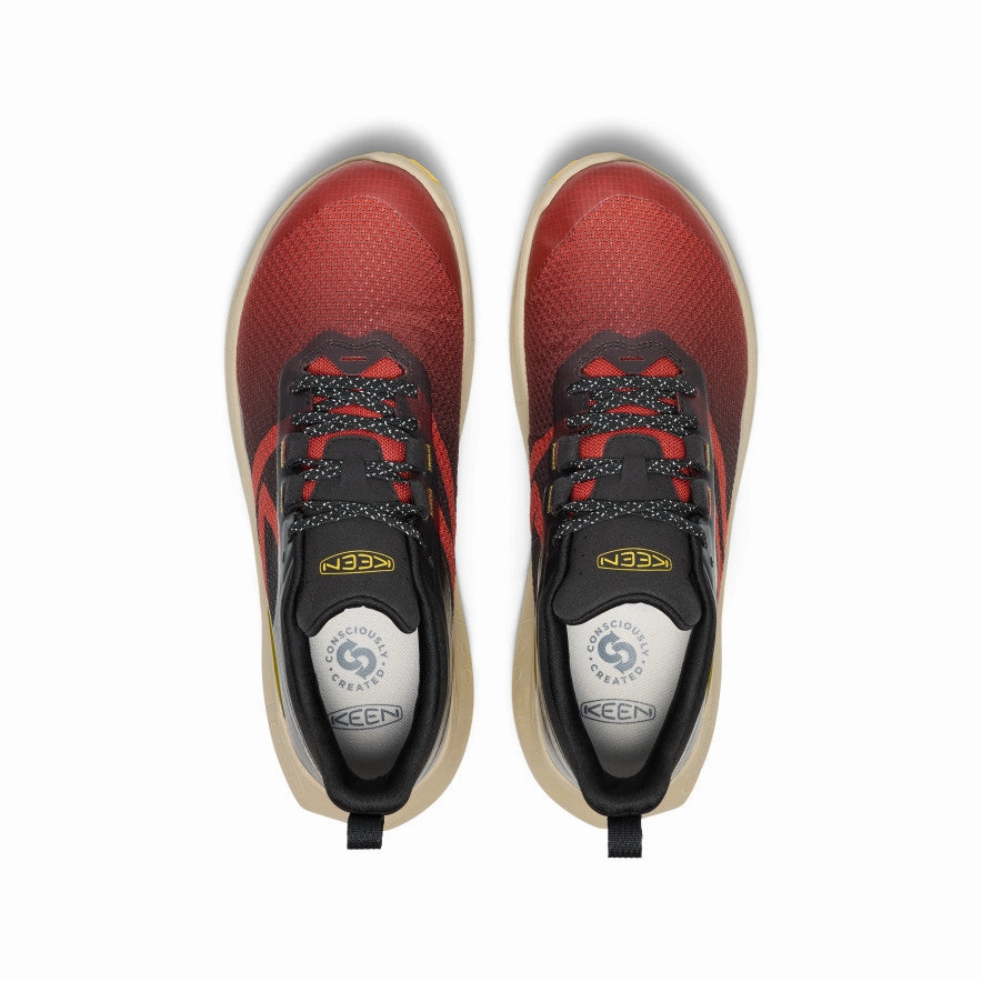 Confident Layers Men'S 450 Dirt Waterproof Hiking Shoe  |  Red Ochre/Black