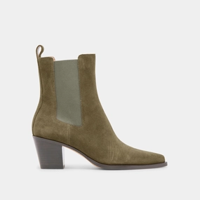 Style In Balance Minimal Details Shadie H2O Booties Army Suede