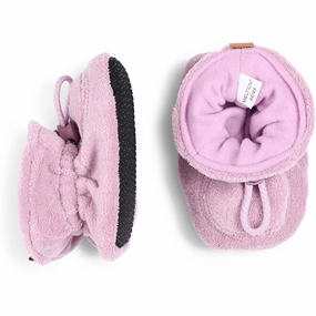 Sleek Citywear Melton Terry Textile Slippers Mauve Shadows