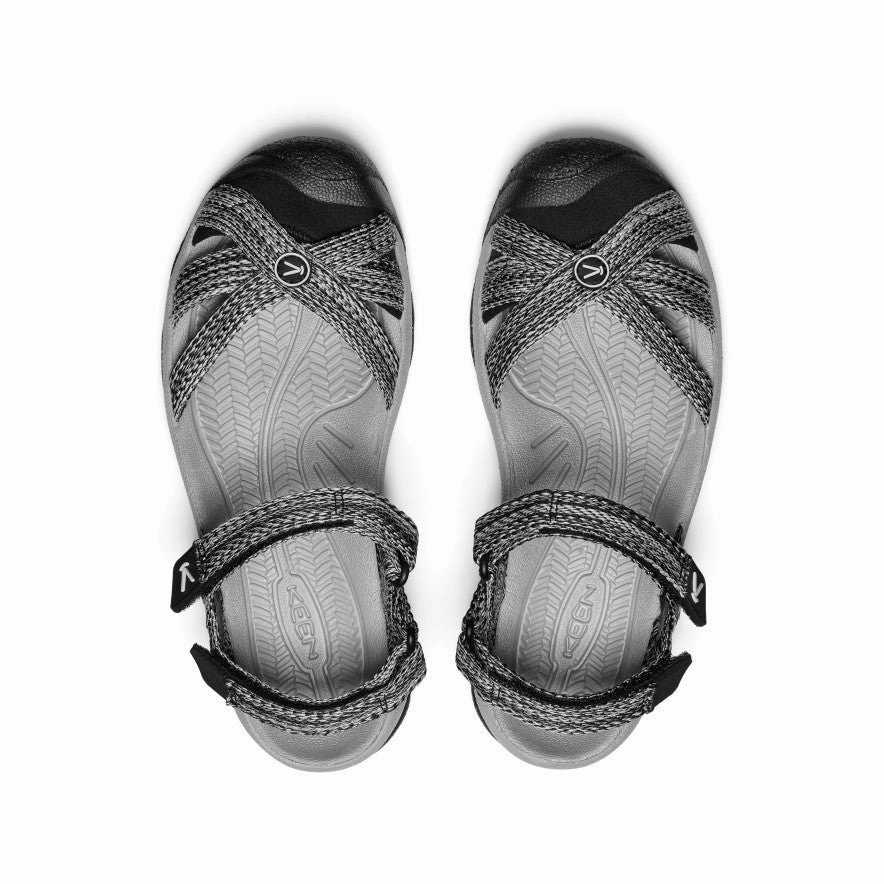 Functional Aesthetic Women'S Bali Strap Sandal  |  Alloy/Black