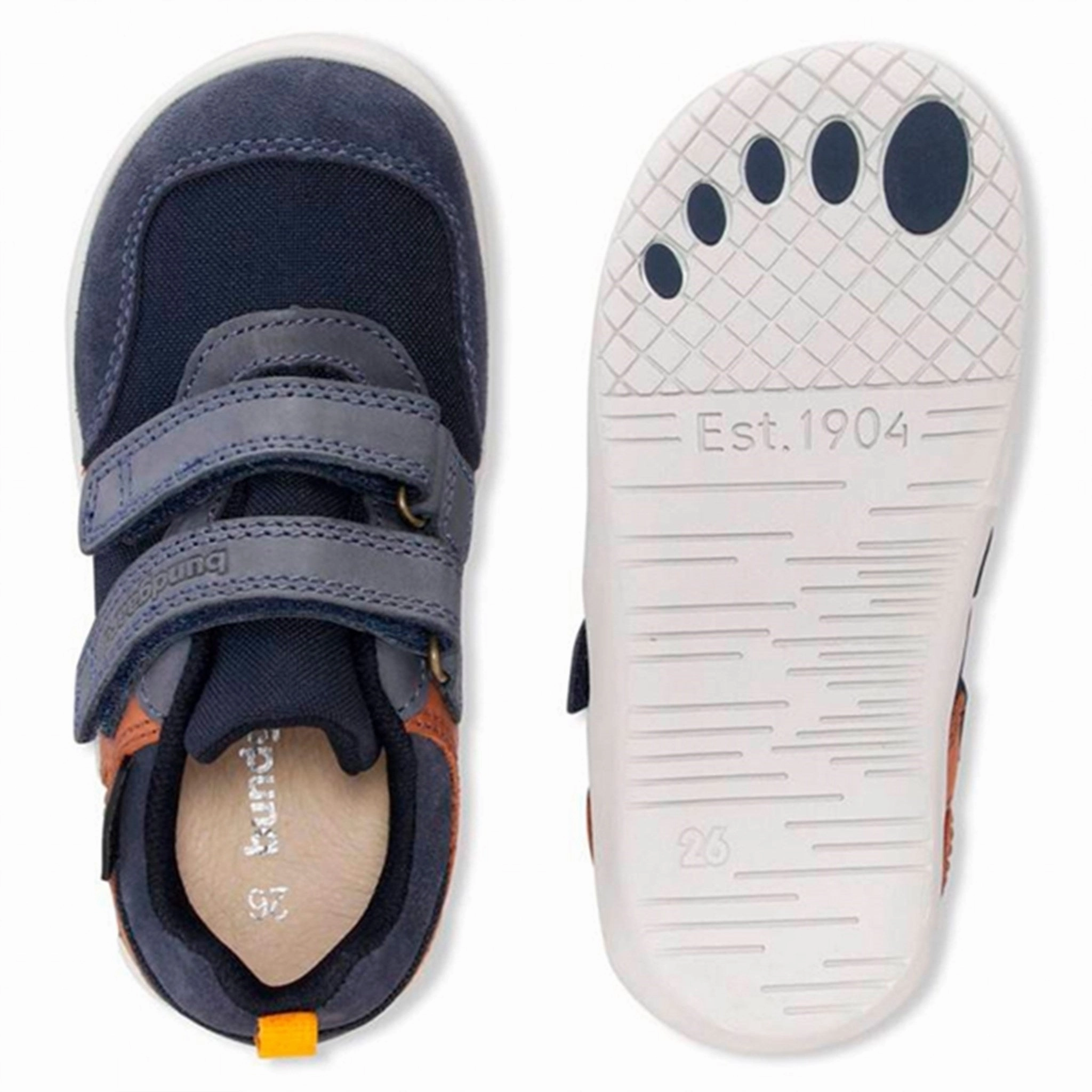 Bundgaard Bennie Strap Tex Sneakers Navy Ws Sleek Citywear Comfort Zone