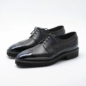 Step Into Rhythm Coltrane Wingtip Balmoral Derby - Orion Handmade Patina