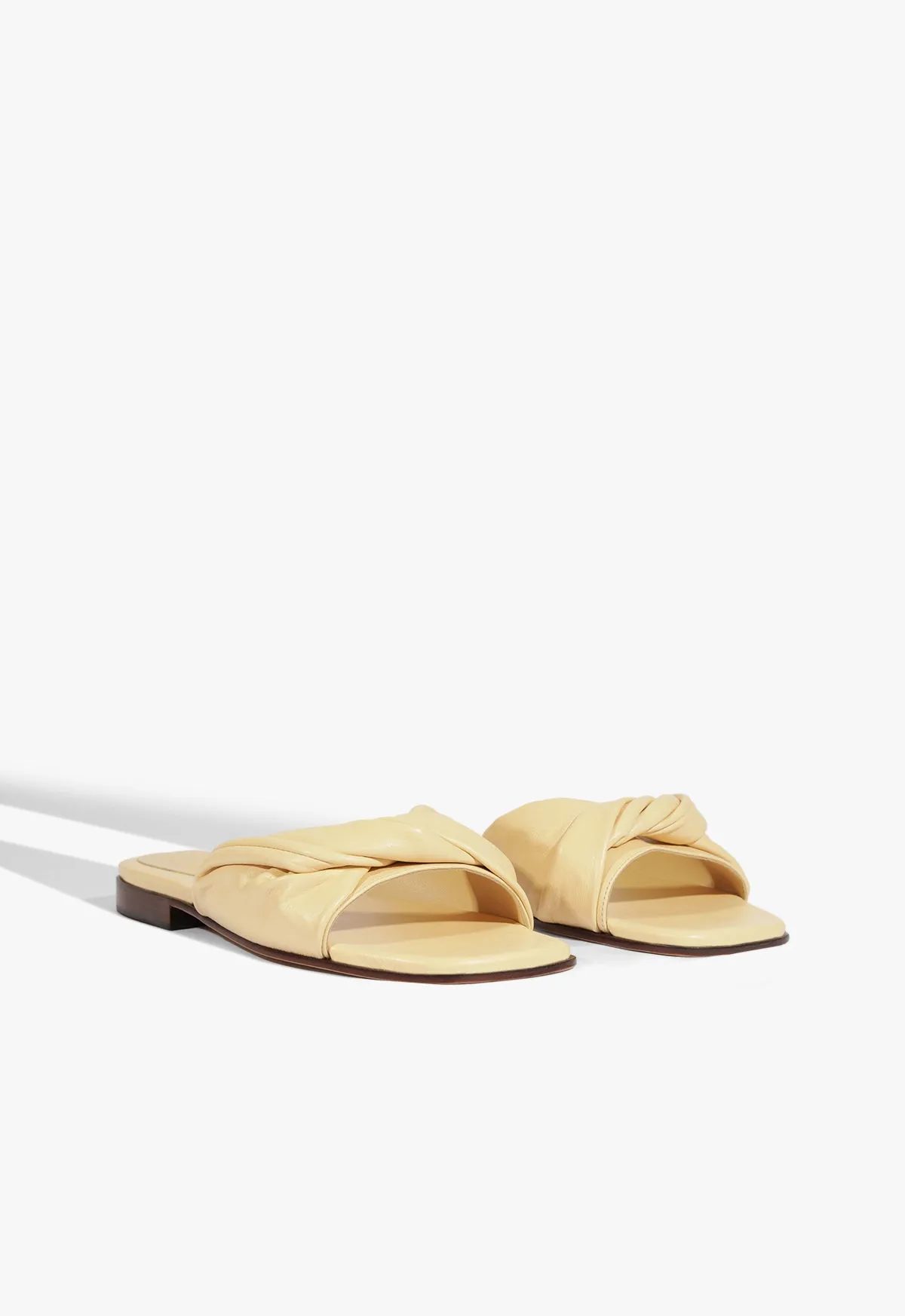 Lori Beige Leather Flat Sandal Versatile Mood Easy Layering