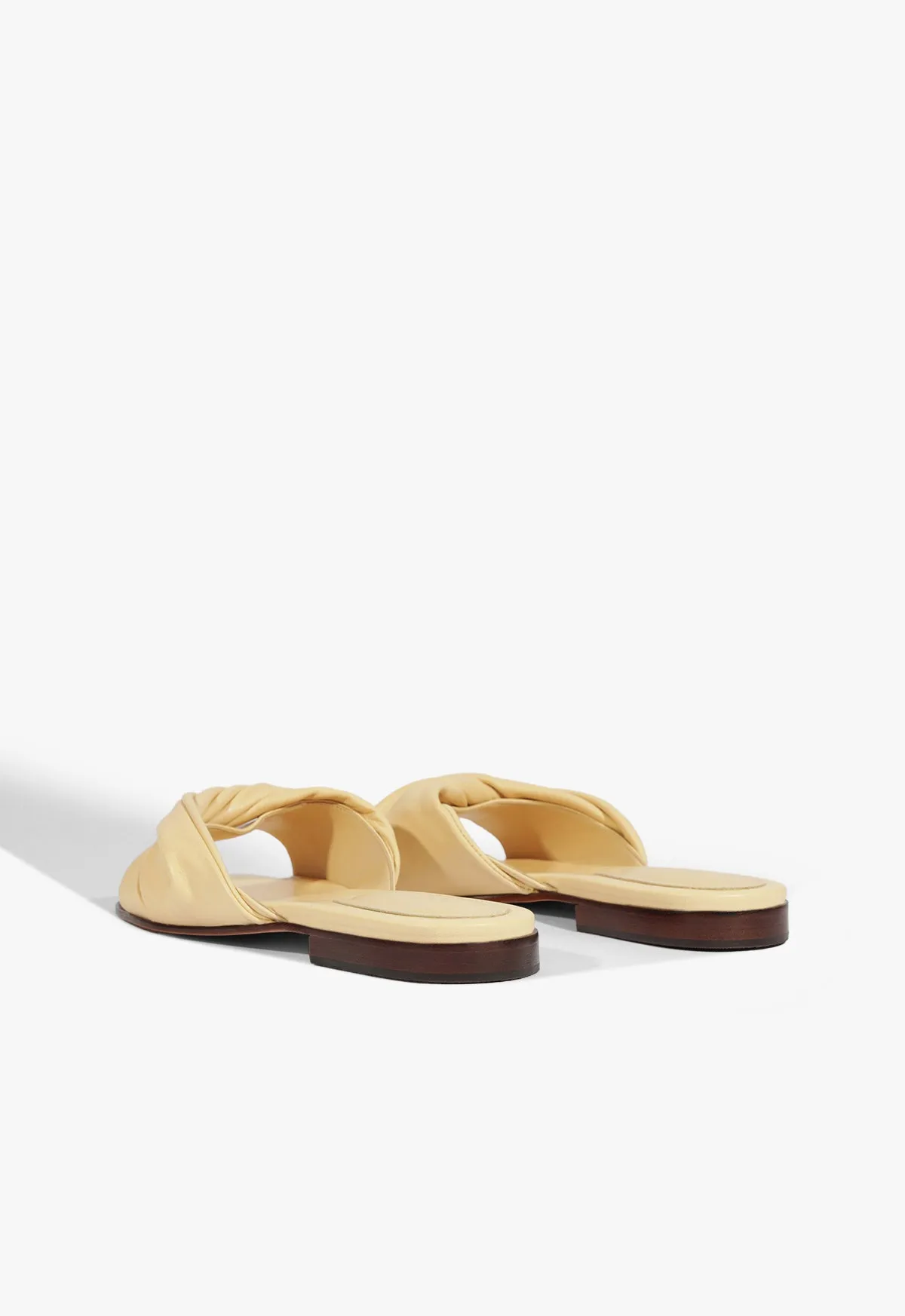 Utility In Style Pure Daywear Lori Beige Leather Flat Sandal