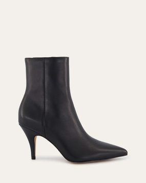 Lottie High Ankle Boots Black Leather Flex And Fit Your Move Gear