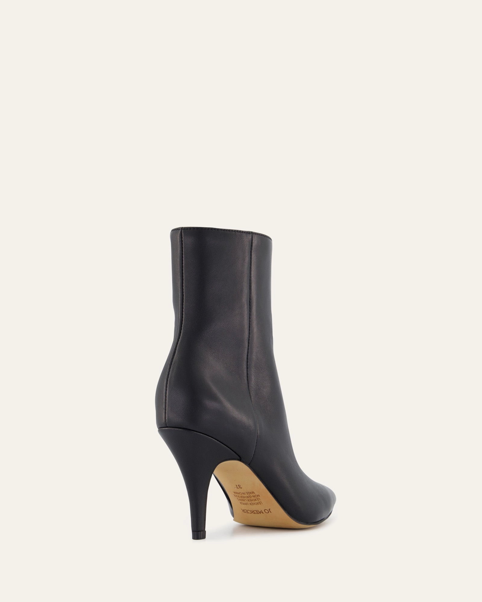 Lottie High Ankle Boots Black Leather Active Corewear