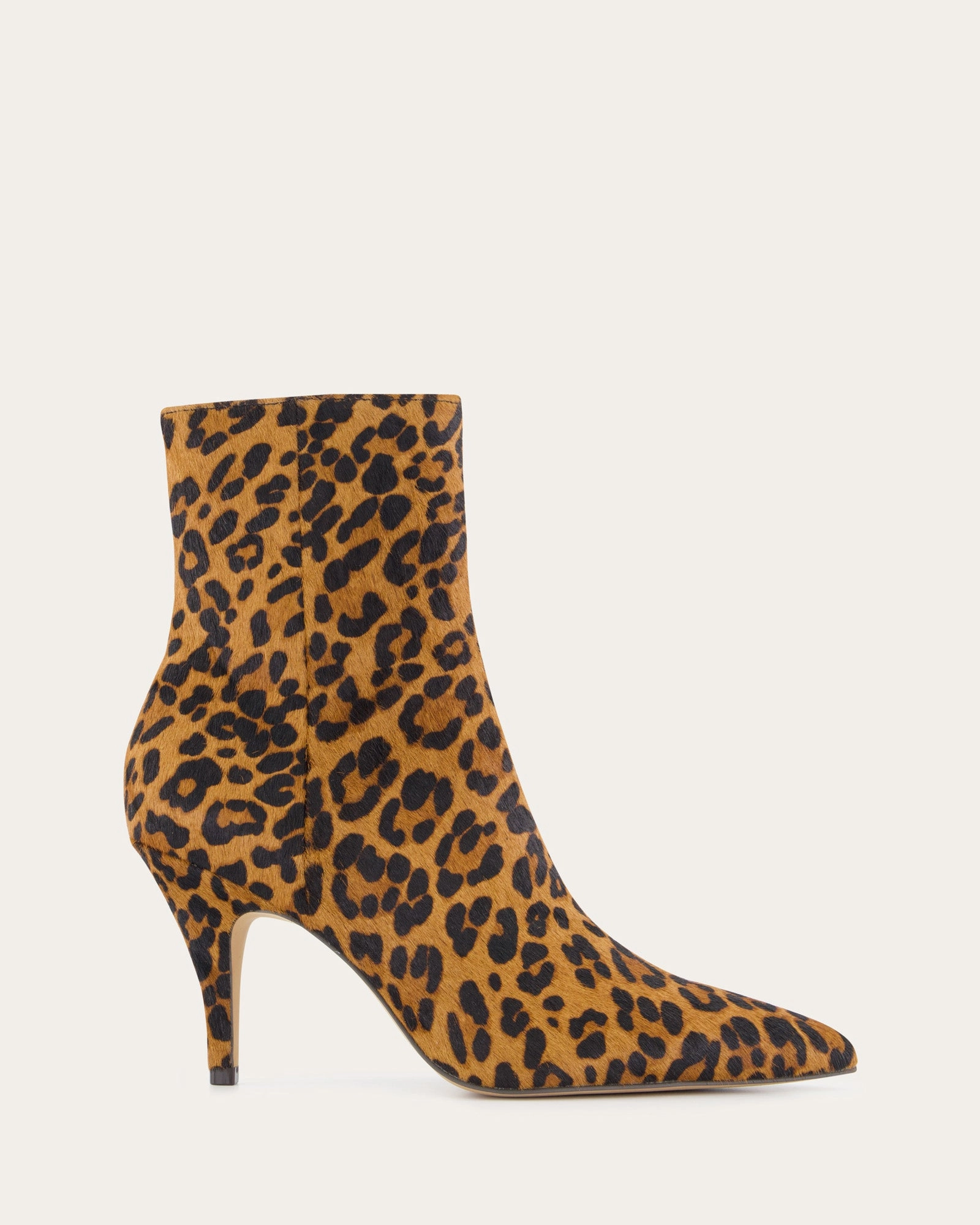Lottie High Ankle Boots Leopard Print Leather Modular Design Modern Evolution