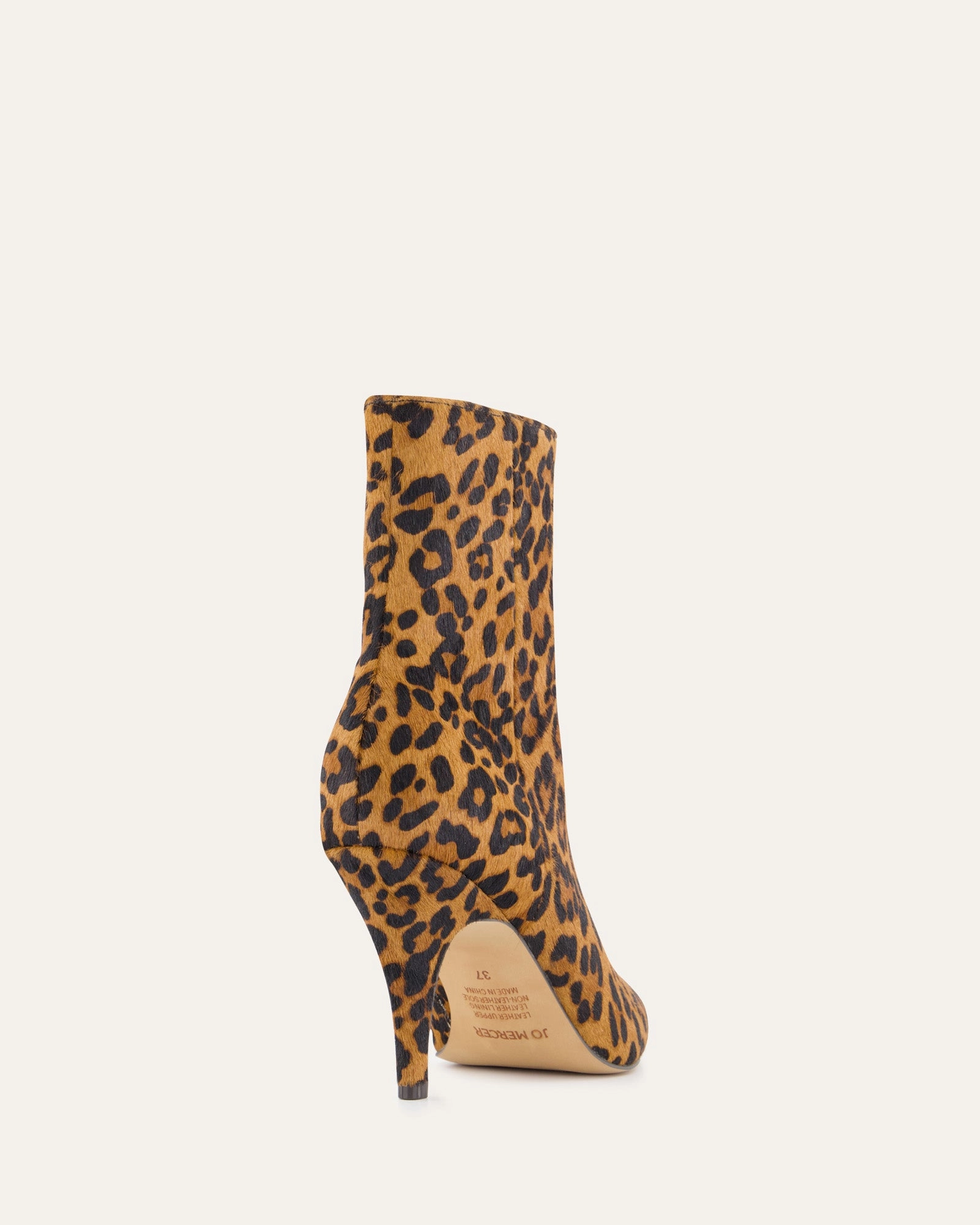 Daily Essentials Crafted In Flow Lottie High Ankle Boots Leopard Print Leather