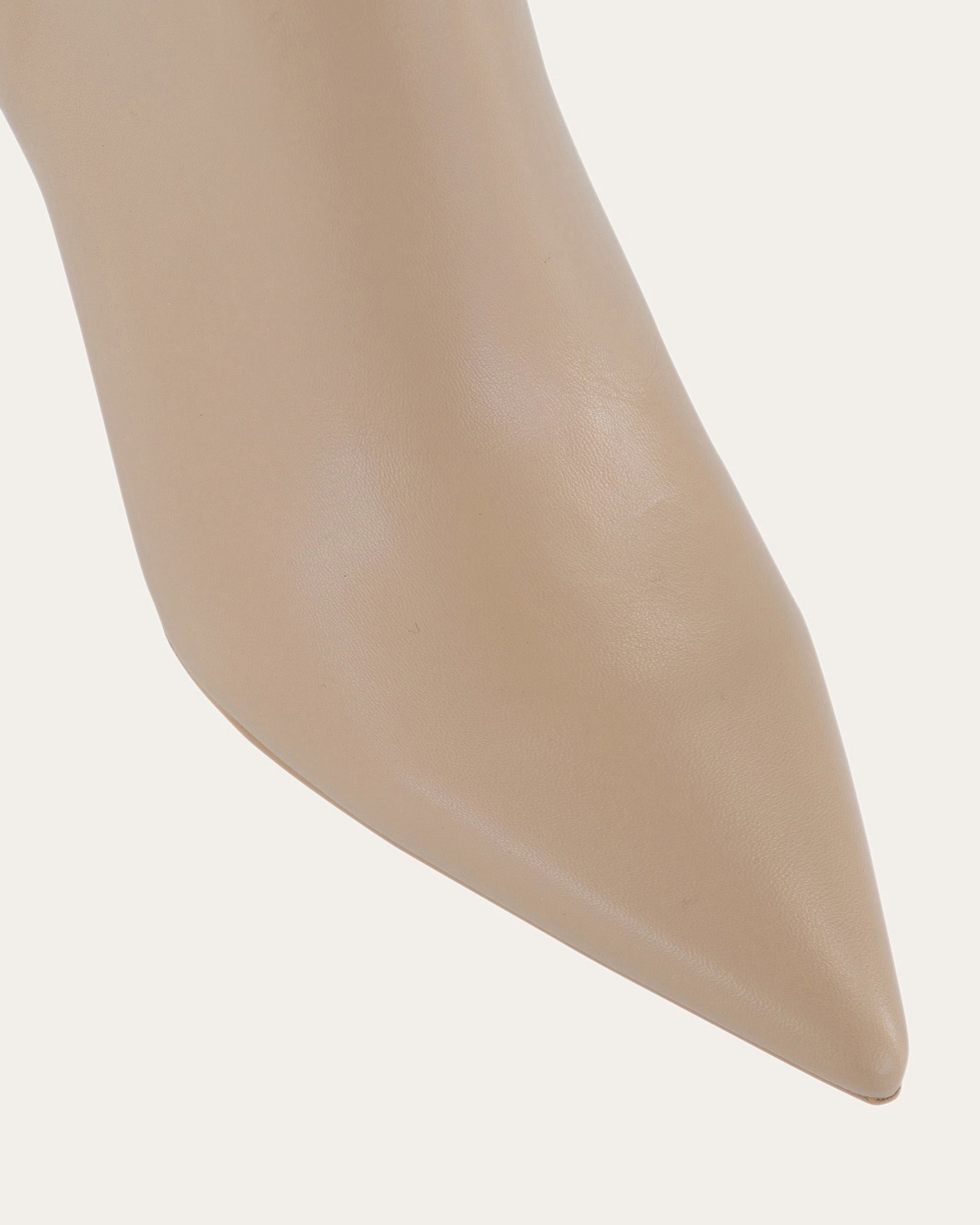 Lottie High Ankle Boots Taupe Leather Designed For Fluidity Minimal Mode