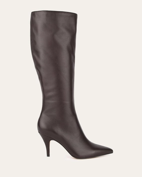 Bold In Simplicity Essence Of Movement Lotus Knee Boots Bitter Choc Leather