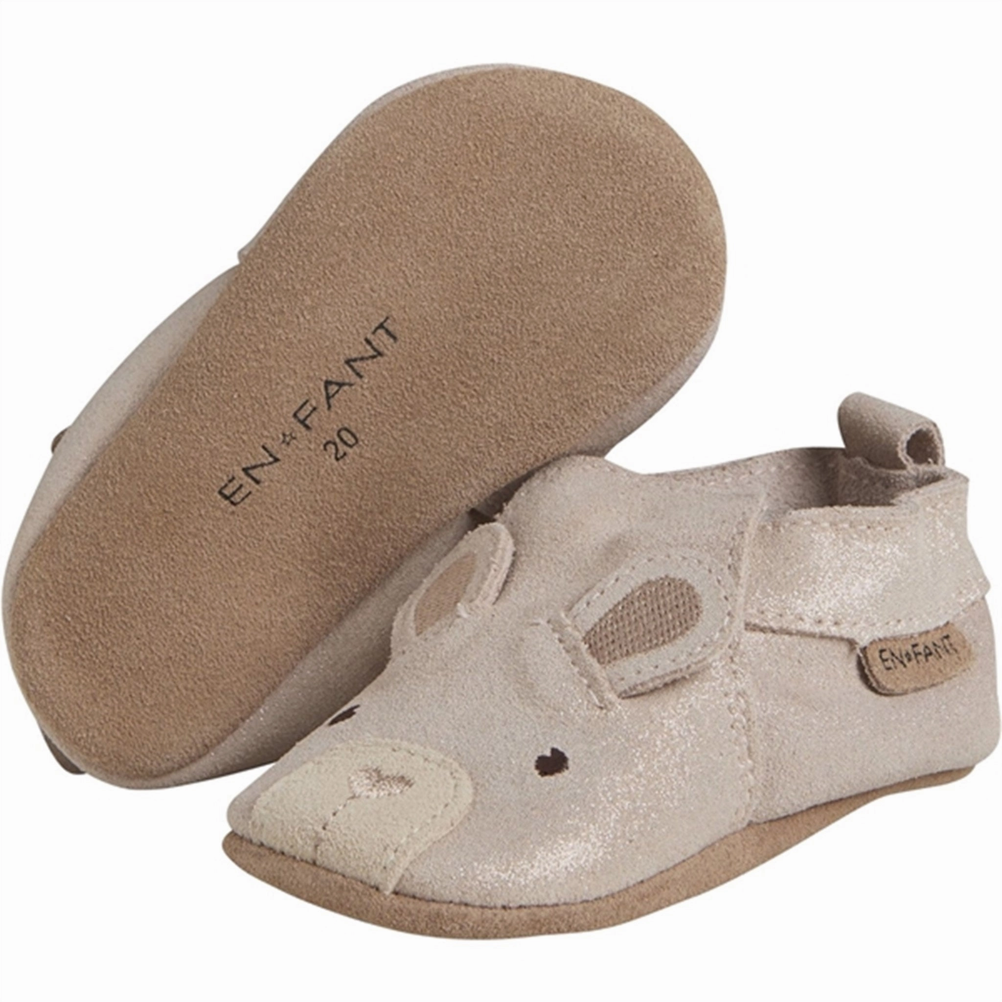 En Fant Slippers Ruskind Rose Dust Urban-Motion Fit