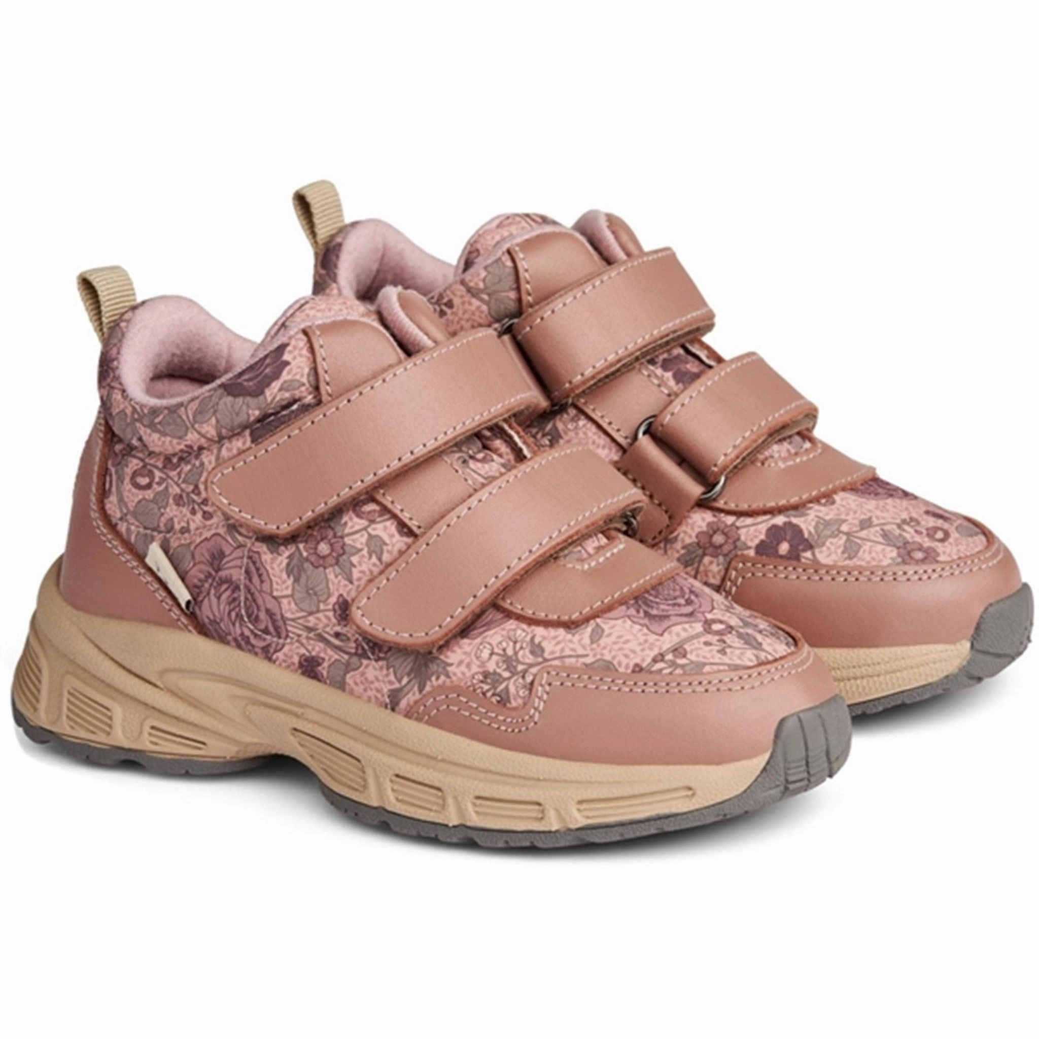 Comfort Refined Wheat Sneakers Leony Tex Dusty Rouge