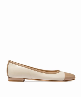 Lucie White Ballerinas Progressive Feel Fluid Design