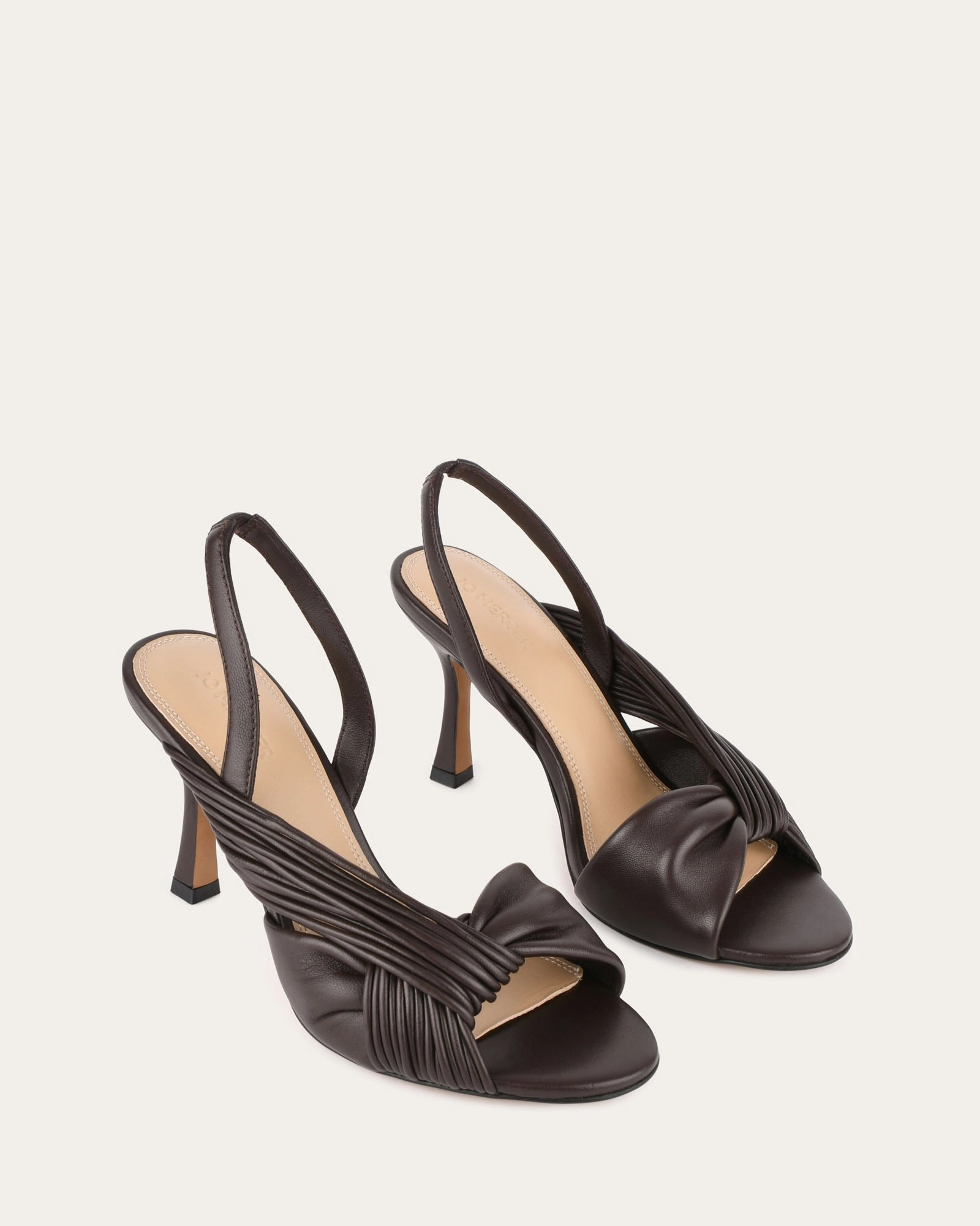 Lucky High Heel Sandals Cacao Leather Engineered For Now Performance Living