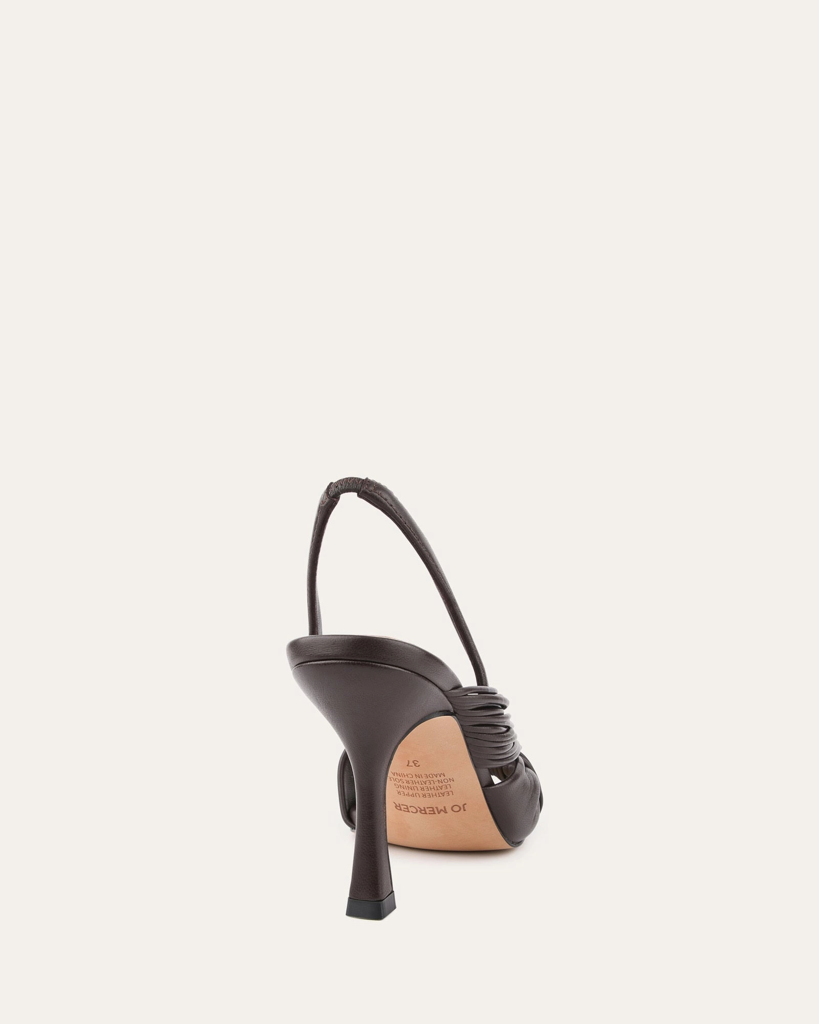 Lucky High Heel Sandals Cacao Leather Quiet Strength Flexible Everyday