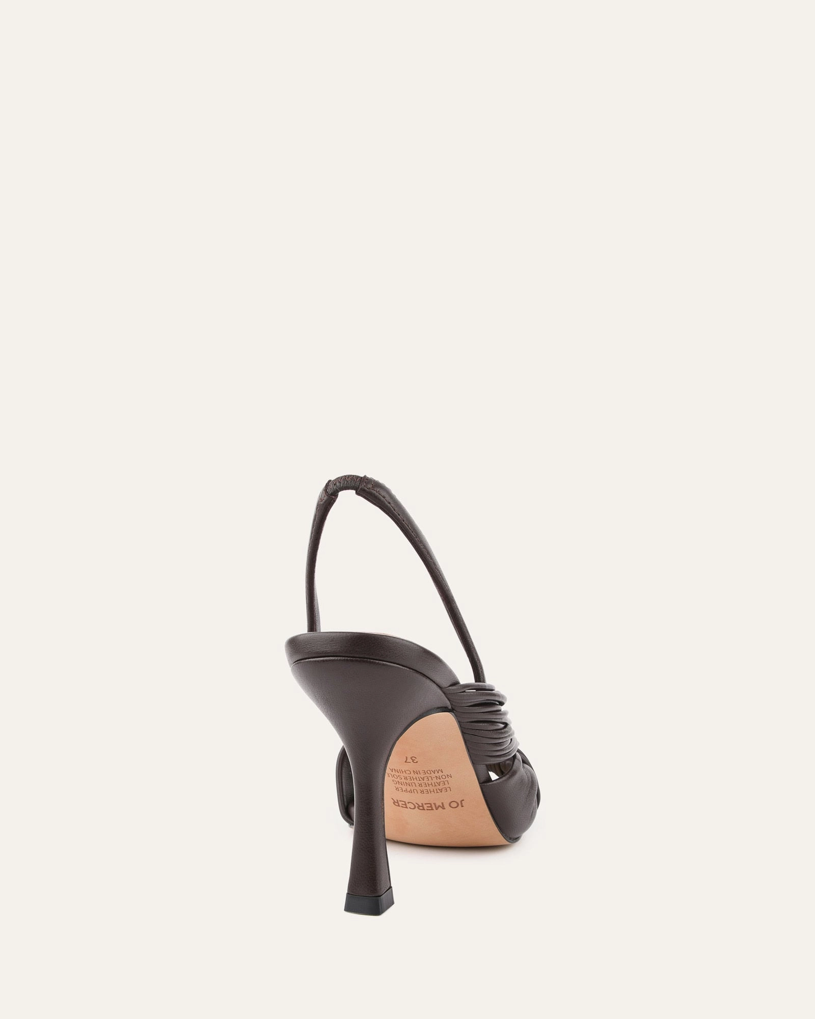 Crafted Clarity Lucky High Heel Sandals Cacao Leather