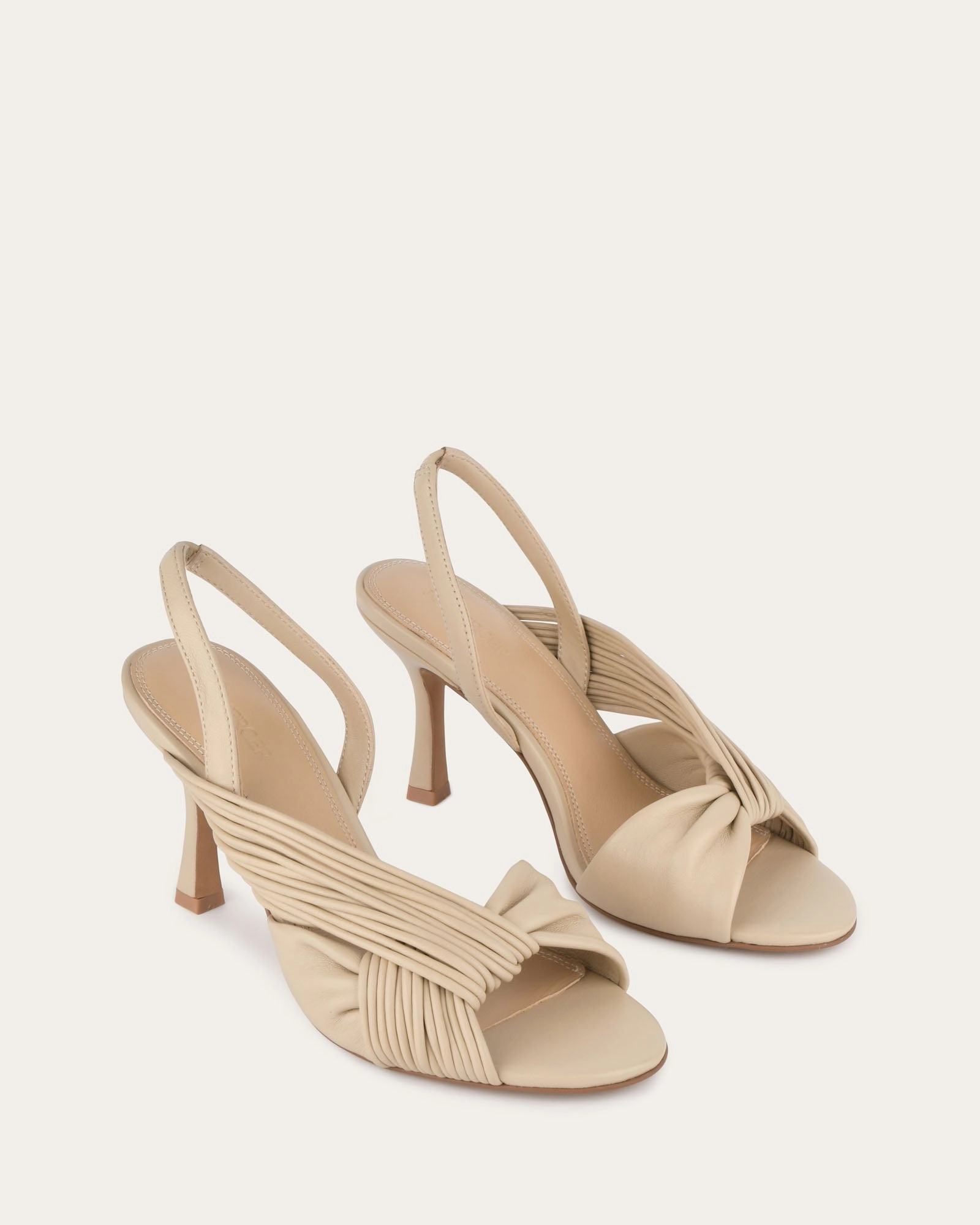 Lucky High Heel Sandals Sand Leather Vibe-Driven Gear