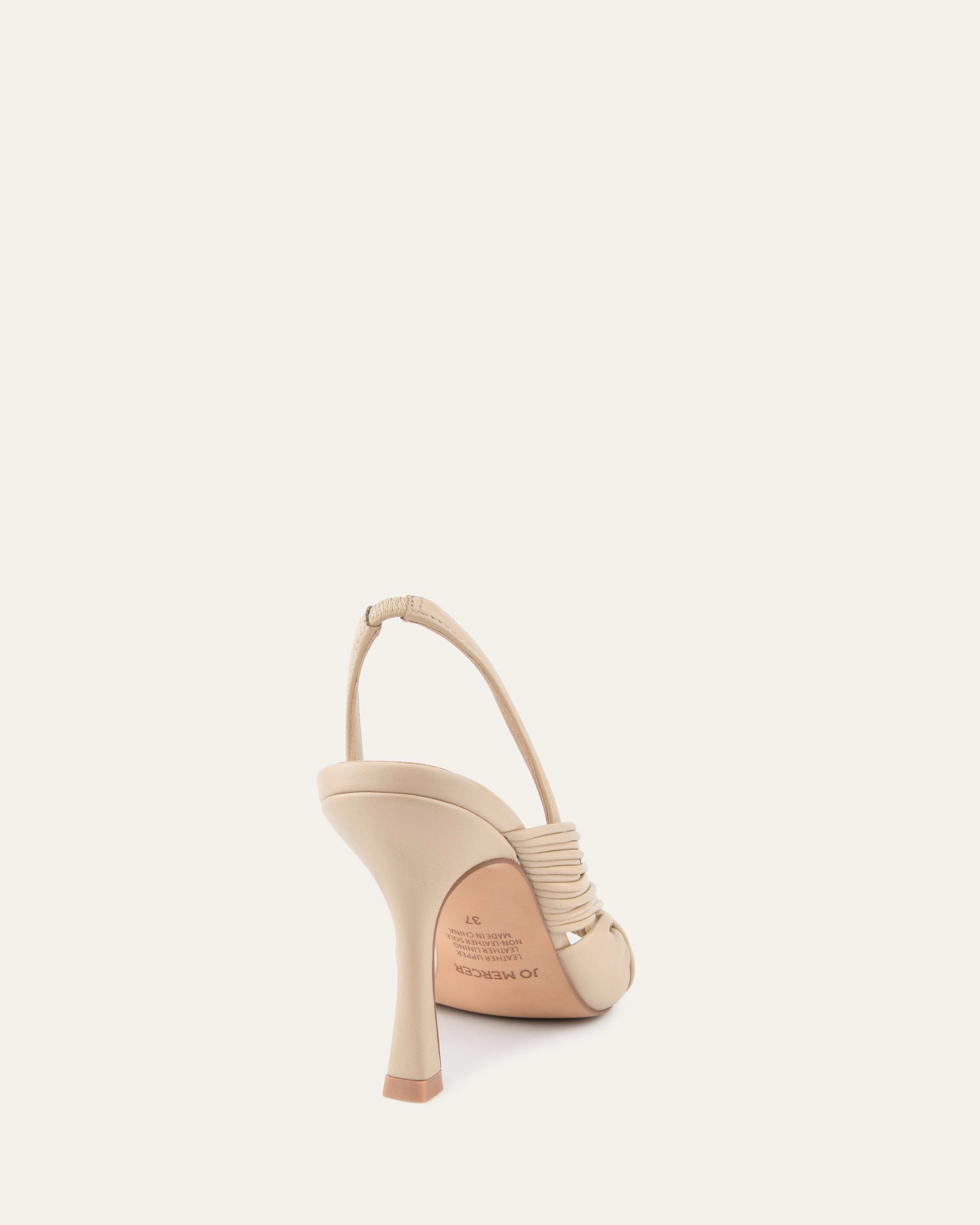 Crafted In Flow Lucky High Heel Sandals Sand Leather