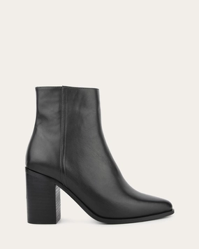 Luna High Ankle Boots Black Leather Form Plus Function