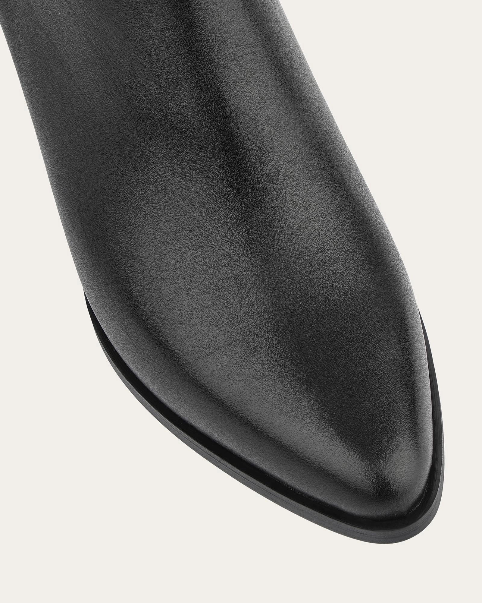 Luna High Ankle Boots Black Leather Activewear Redefined Active Living