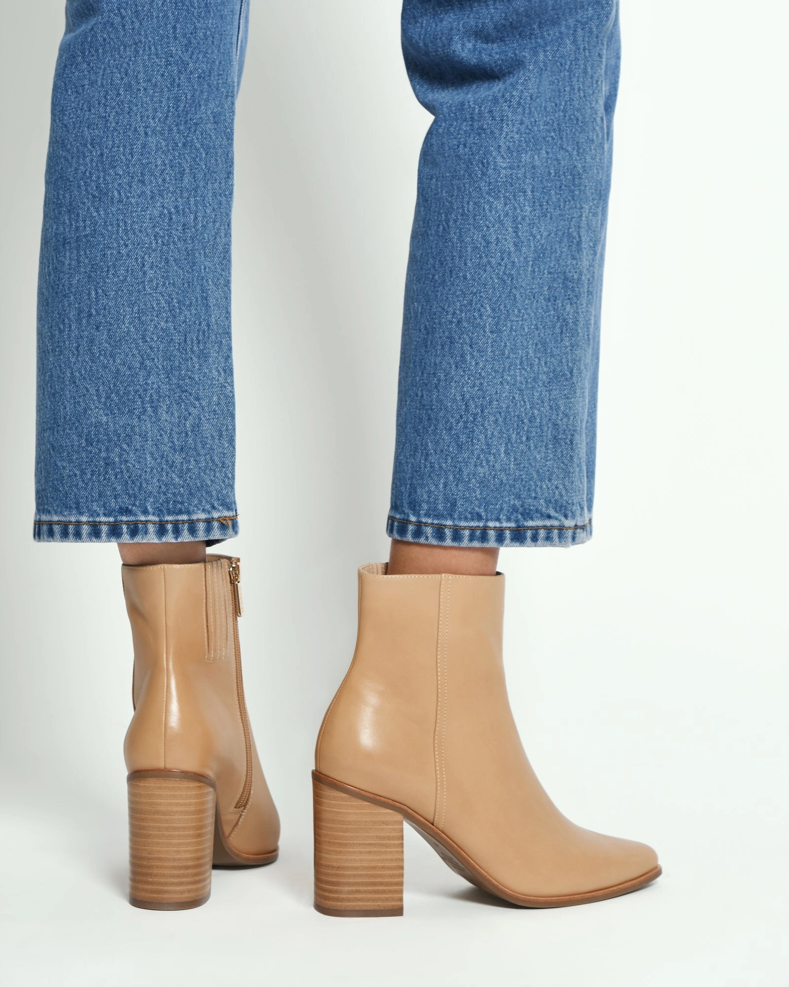 Luna High Ankle Boots Butterscotch Leather Effortless Gear