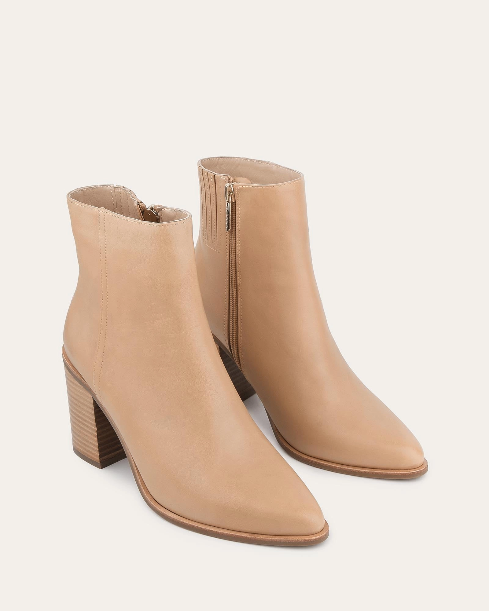 Cool Minimalism Go Anywhere Luna High Ankle Boots Butterscotch Leather