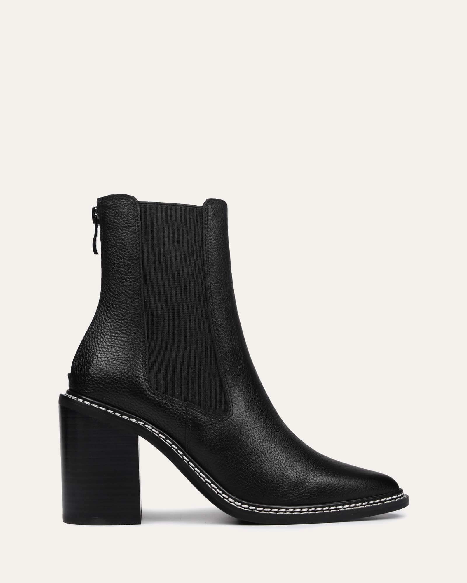 Streamlined By Design Form Redefined Luxe High Ankle Boots Black Leather