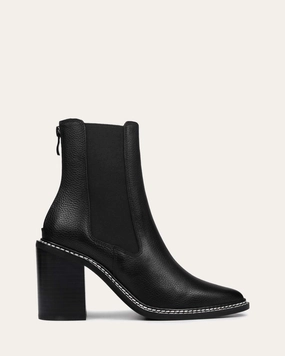 Streamlined By Design Form Redefined Luxe High Ankle Boots Black Leather