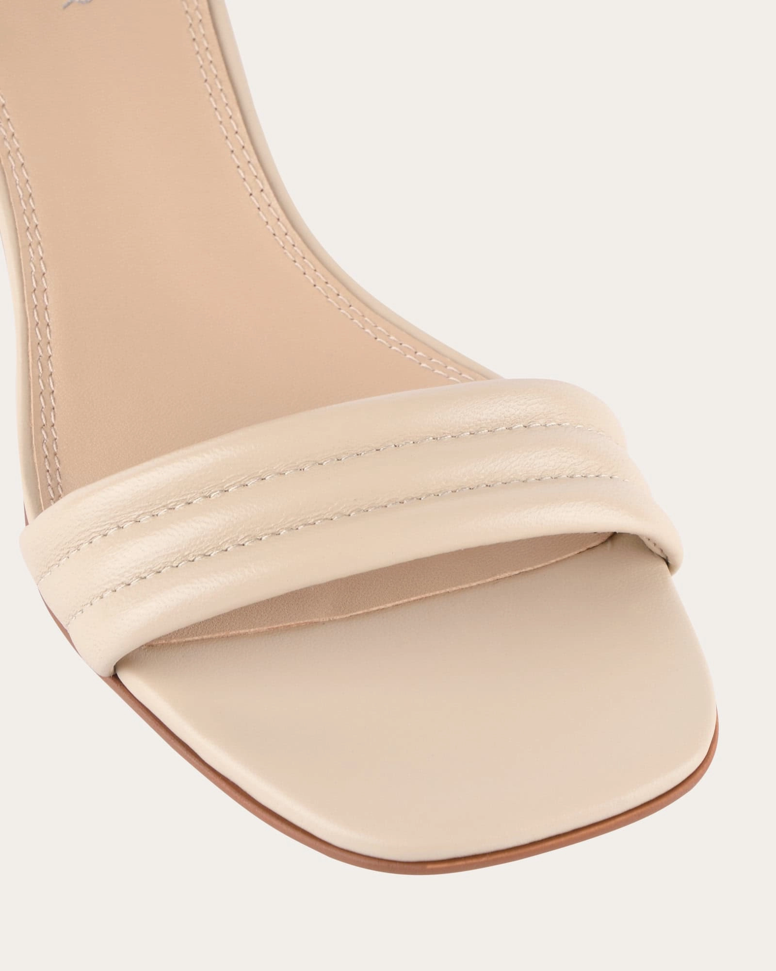 Modern Tone Designed For Lifestyle Lyric Mid Heel Sandals Sand Leather