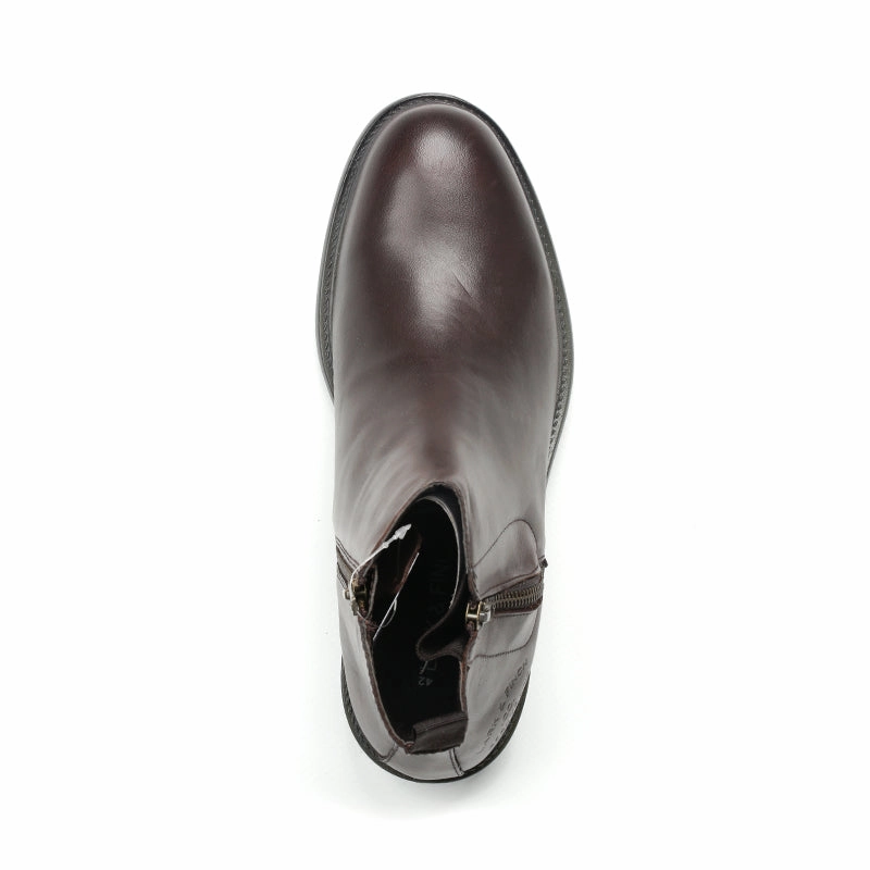 Streamlined Pieces Refined Silhouette M-Lf-0200343-Zip-Up Leather Boots