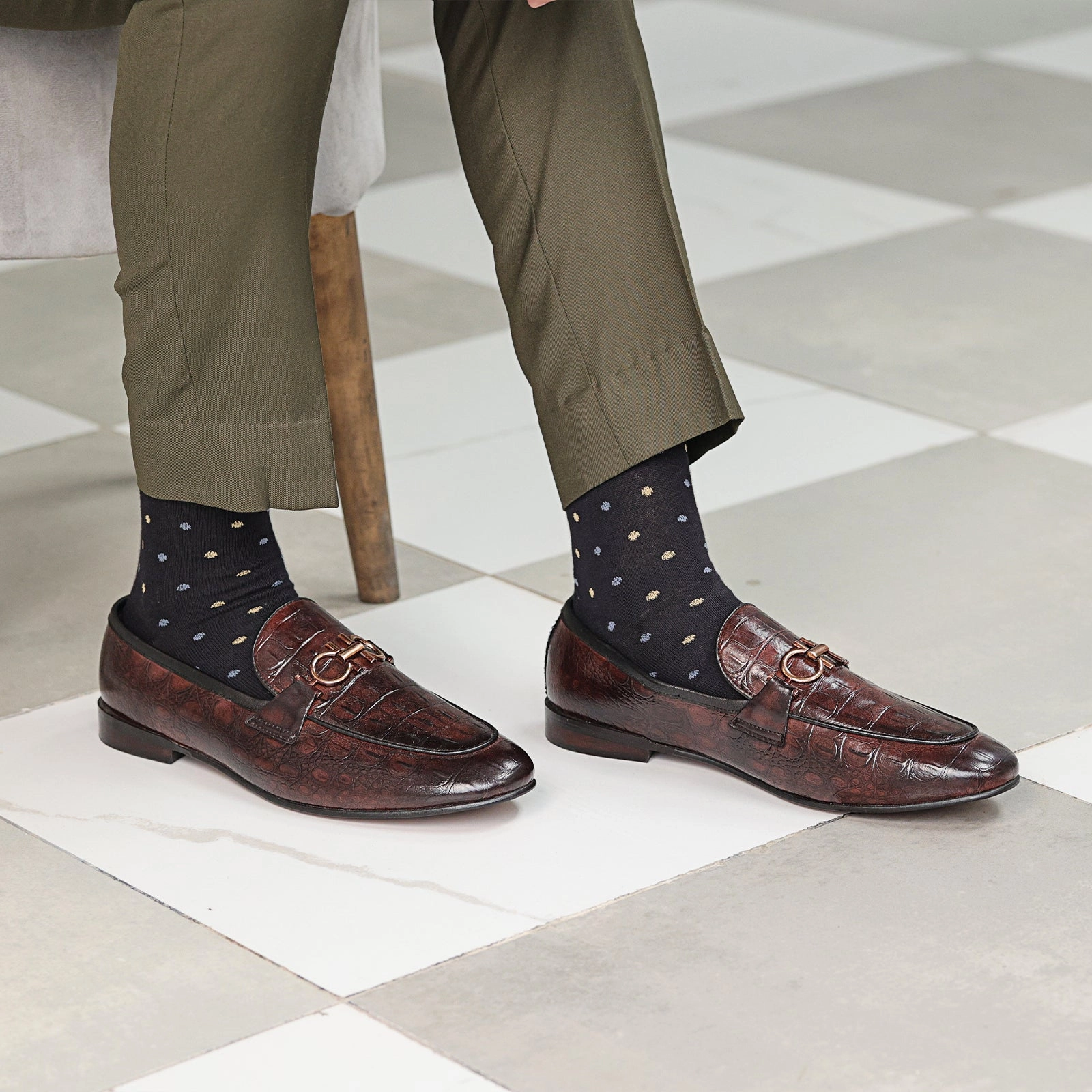 M-Mv-0200513- Formal Shoes Modern Pattern Subtle Style Gear