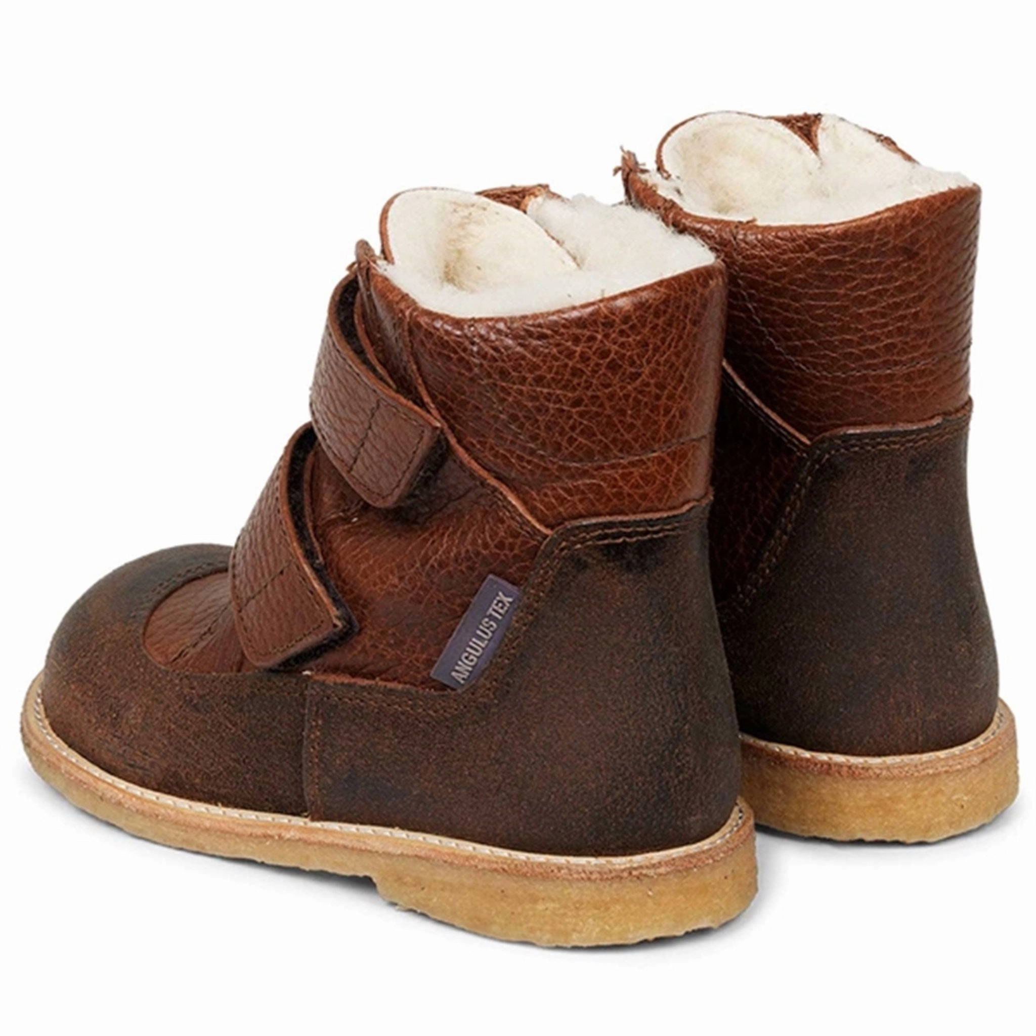 Your Everyday Edge Restless Fit Angulus Tex Boots W. Velcro Dark Brown/Cognac
