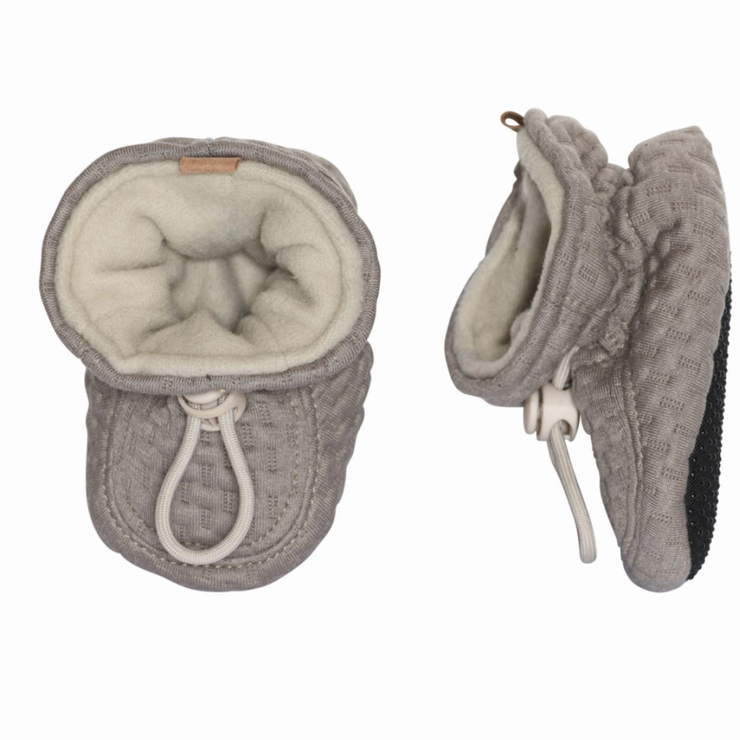 Universal Pieces Melton Textile Slippers Structure Beige Melange