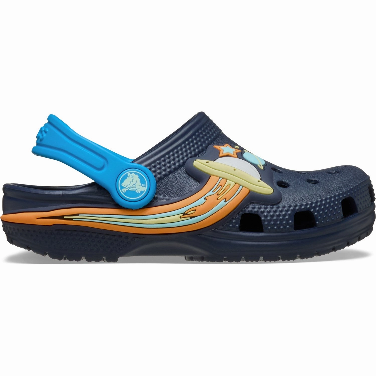 Subtle Style Gear Crocs Navy Classic Ufo Lights Clog