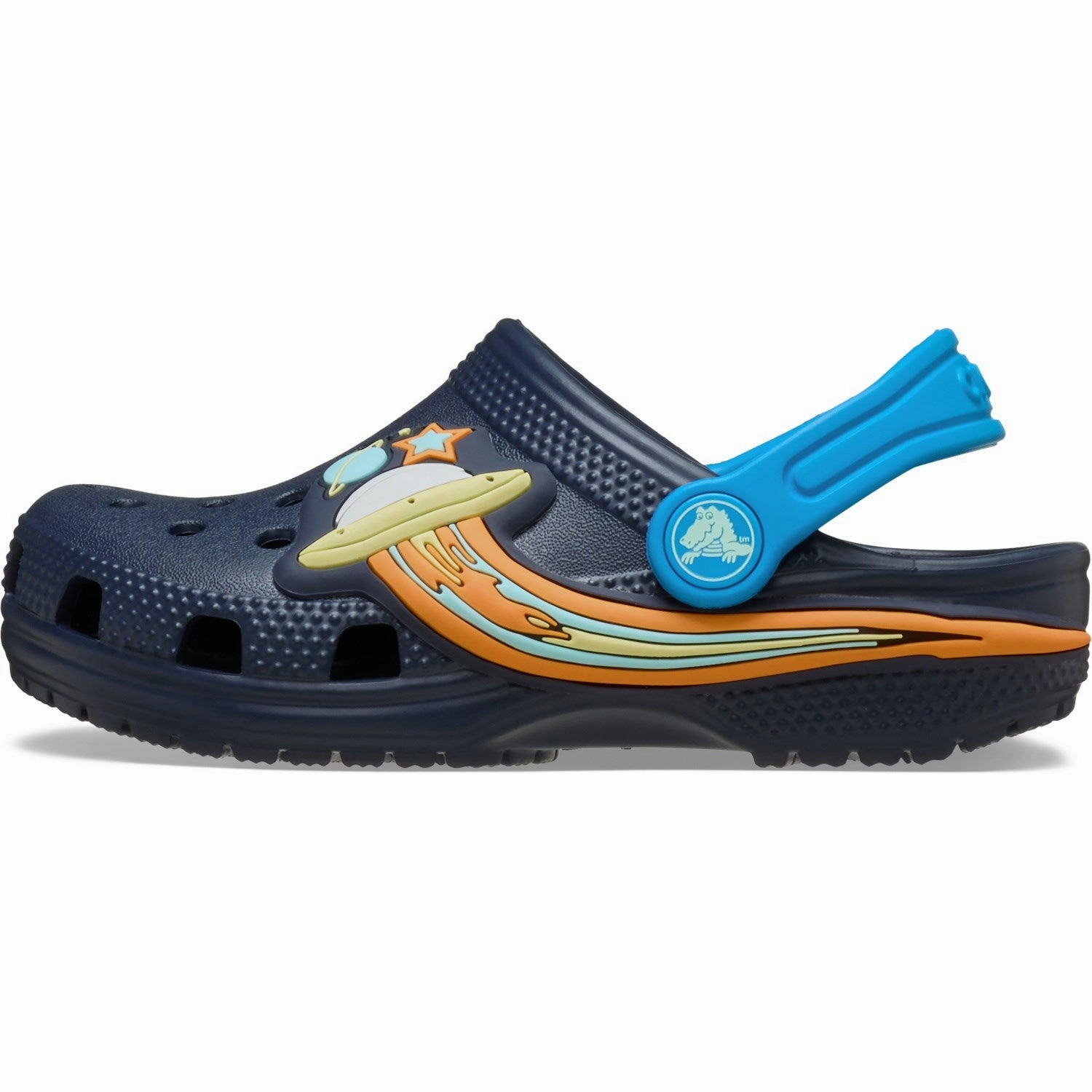 Essential Uniform Crocs Navy Classic Ufo Lights Clog