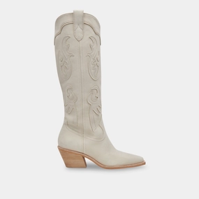 Purposefully Crafted Samsin Boots Ivory Nubuck