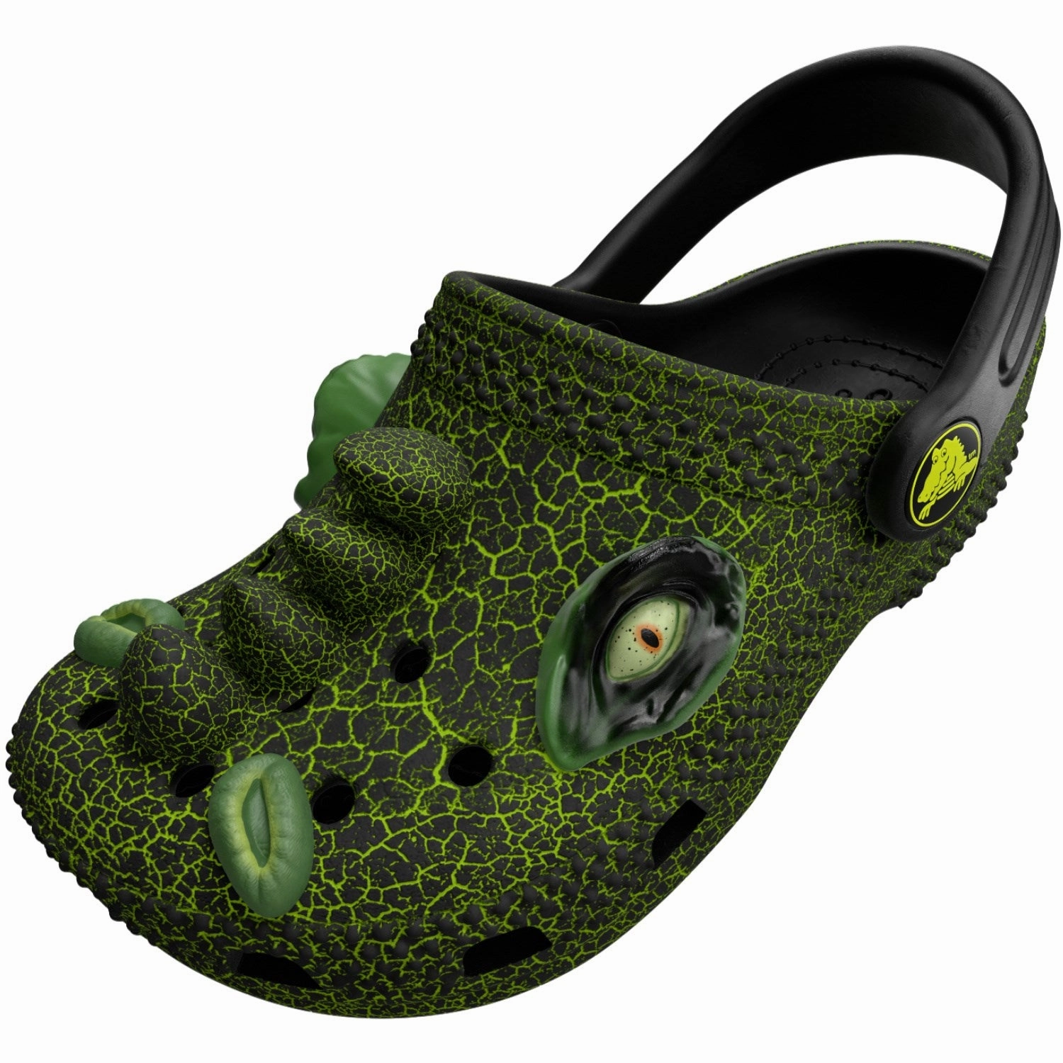 Move-Easy Layers Modular Core Crocs Black Classic Iam Scary Dino Clog