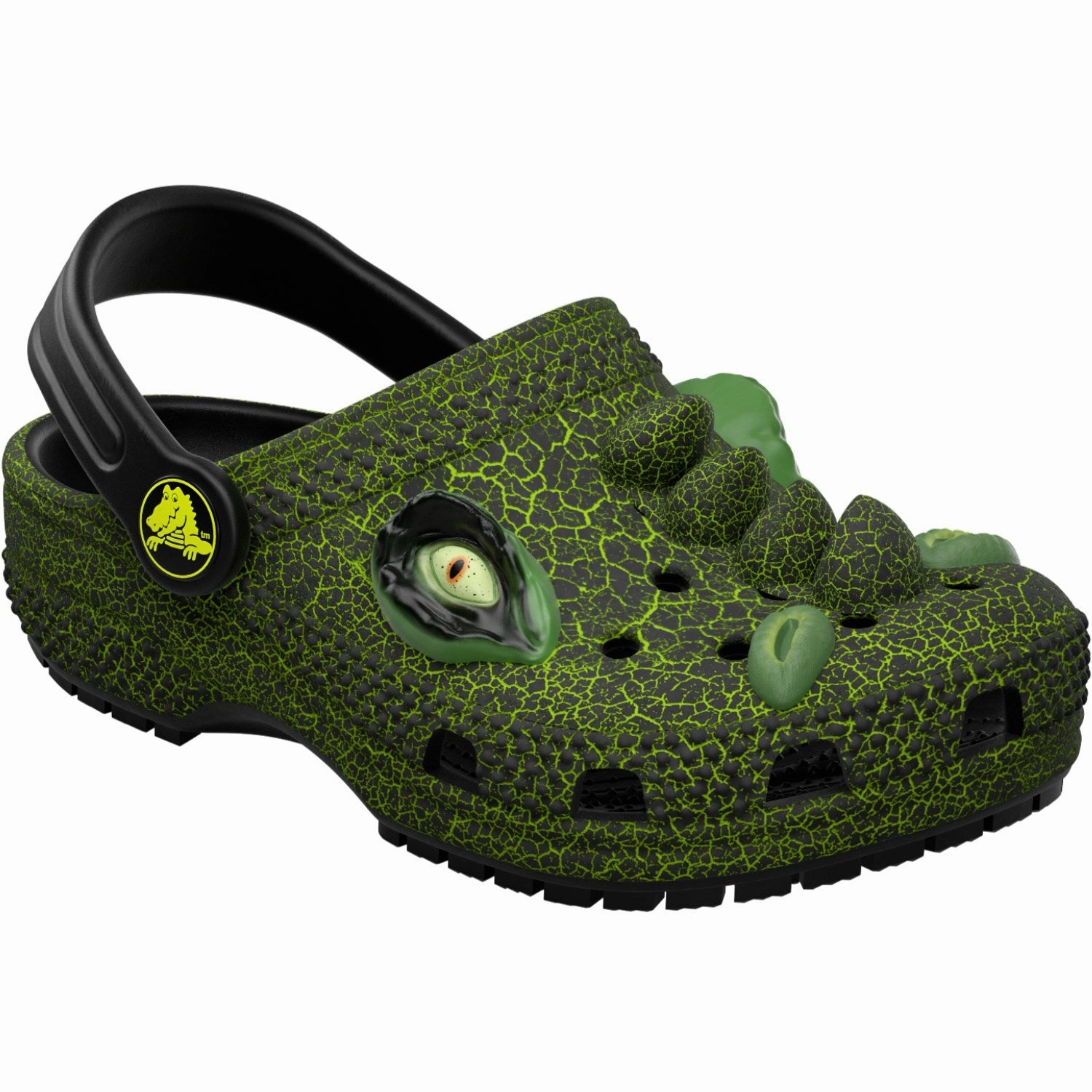Balance Meets Style Crocs Black Classic Iam Scary Dino Clog