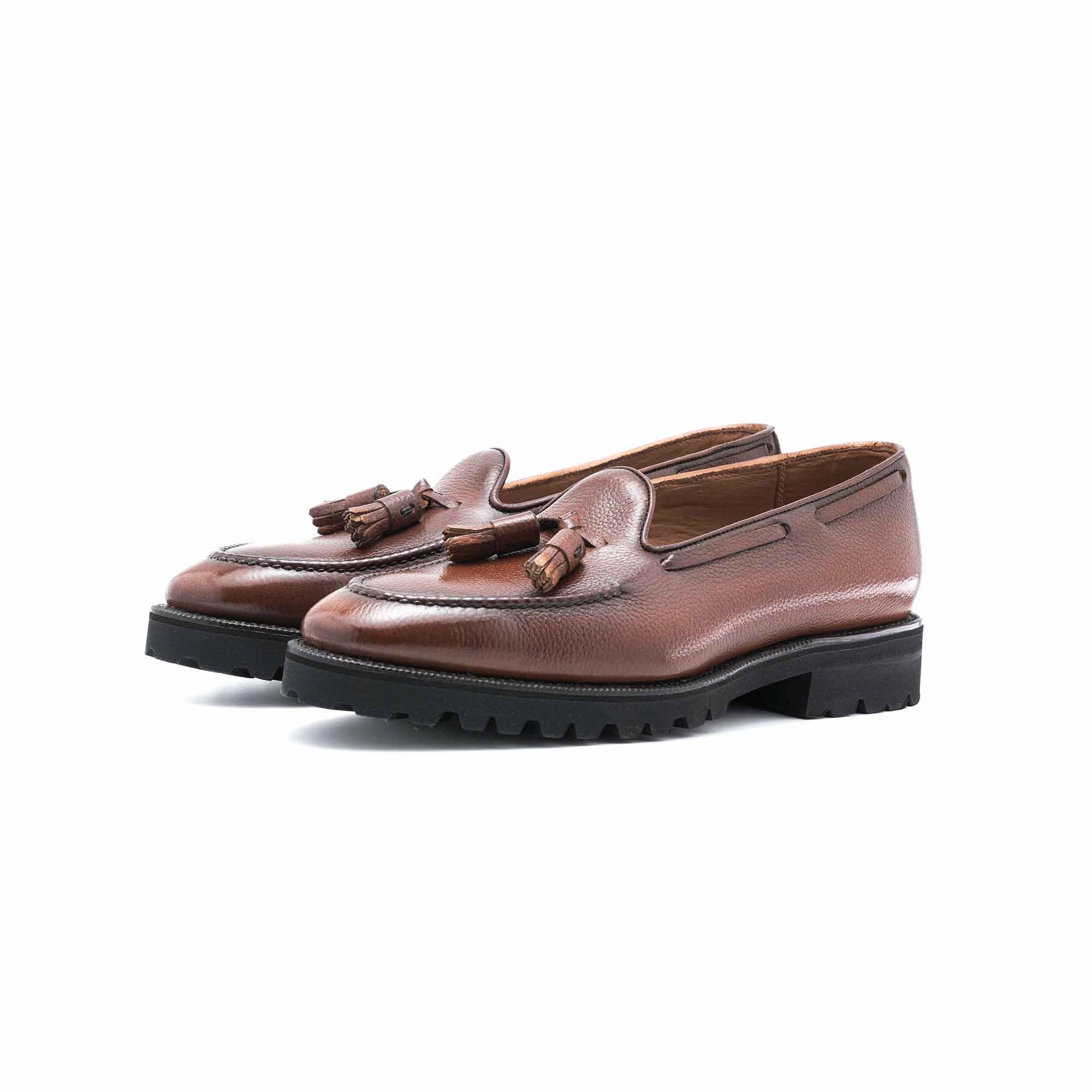 Manolo Tassel Loafer - Chestnut Patina Living Wear Clean Citywear