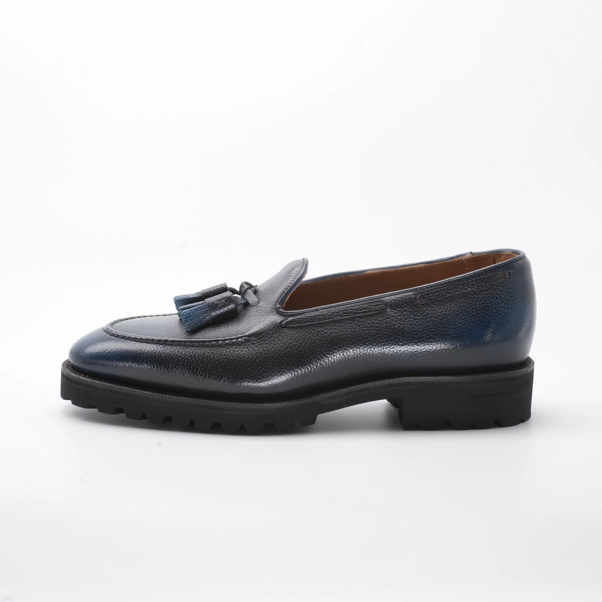 Clean-Life Gear Style Built In Manolo Tassel Loafer - Orion Patina