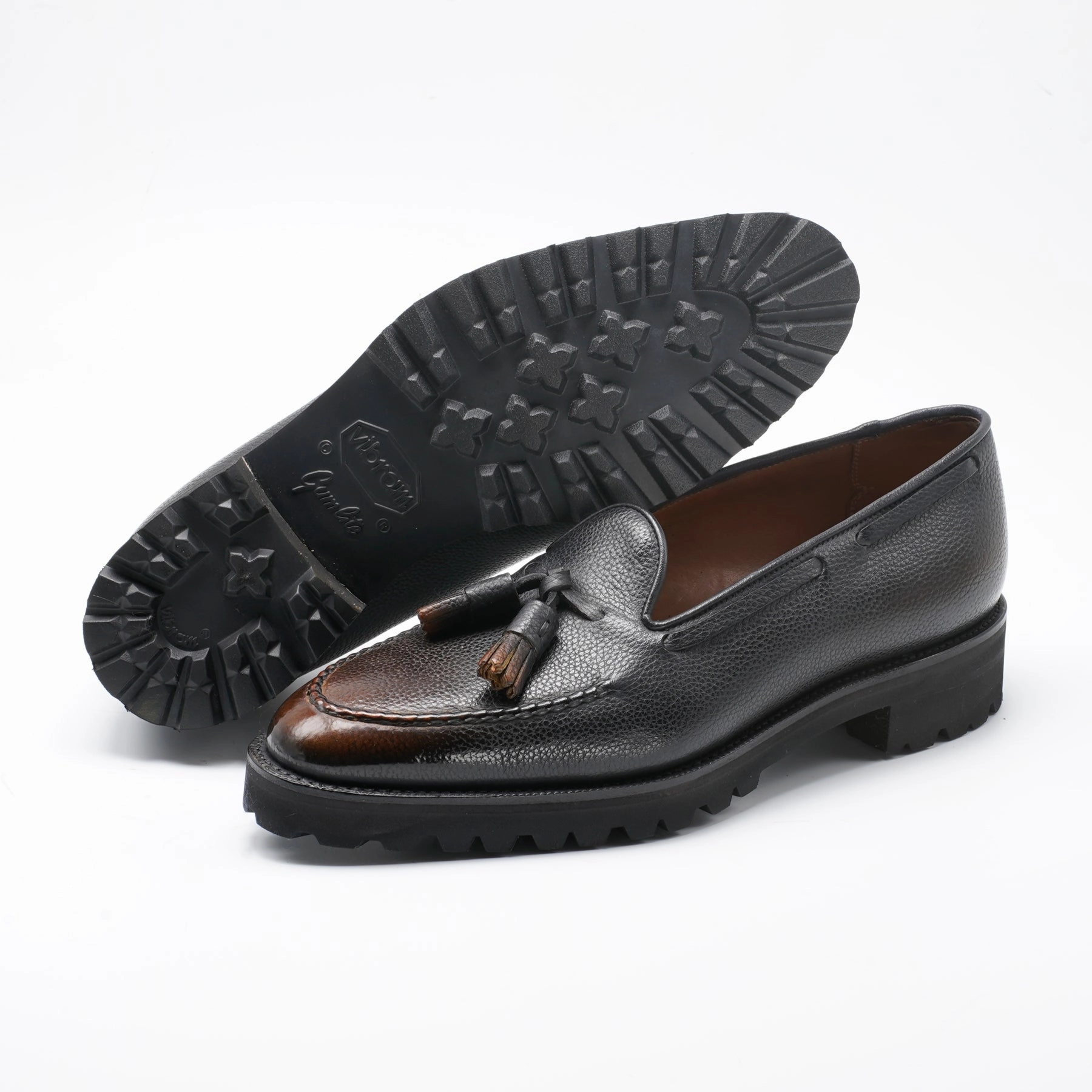 Manolo Tassel Loafer Mto - Ebony Handmade Patina Quiet Boldness Refined To Go