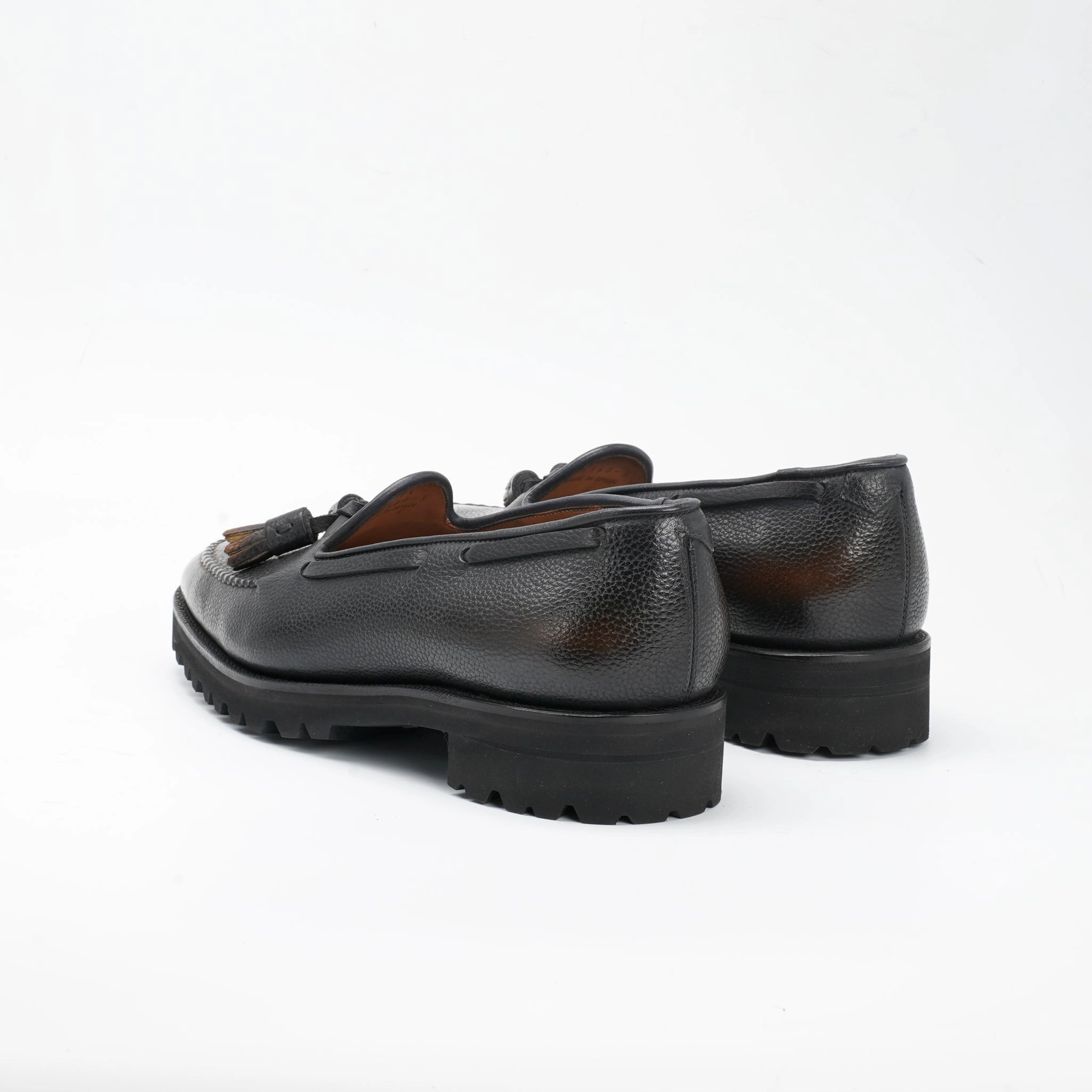 Manolo Tassel Loafer Mto - Ebony Handmade Patina Your Everyday Edge Soft-Fit System