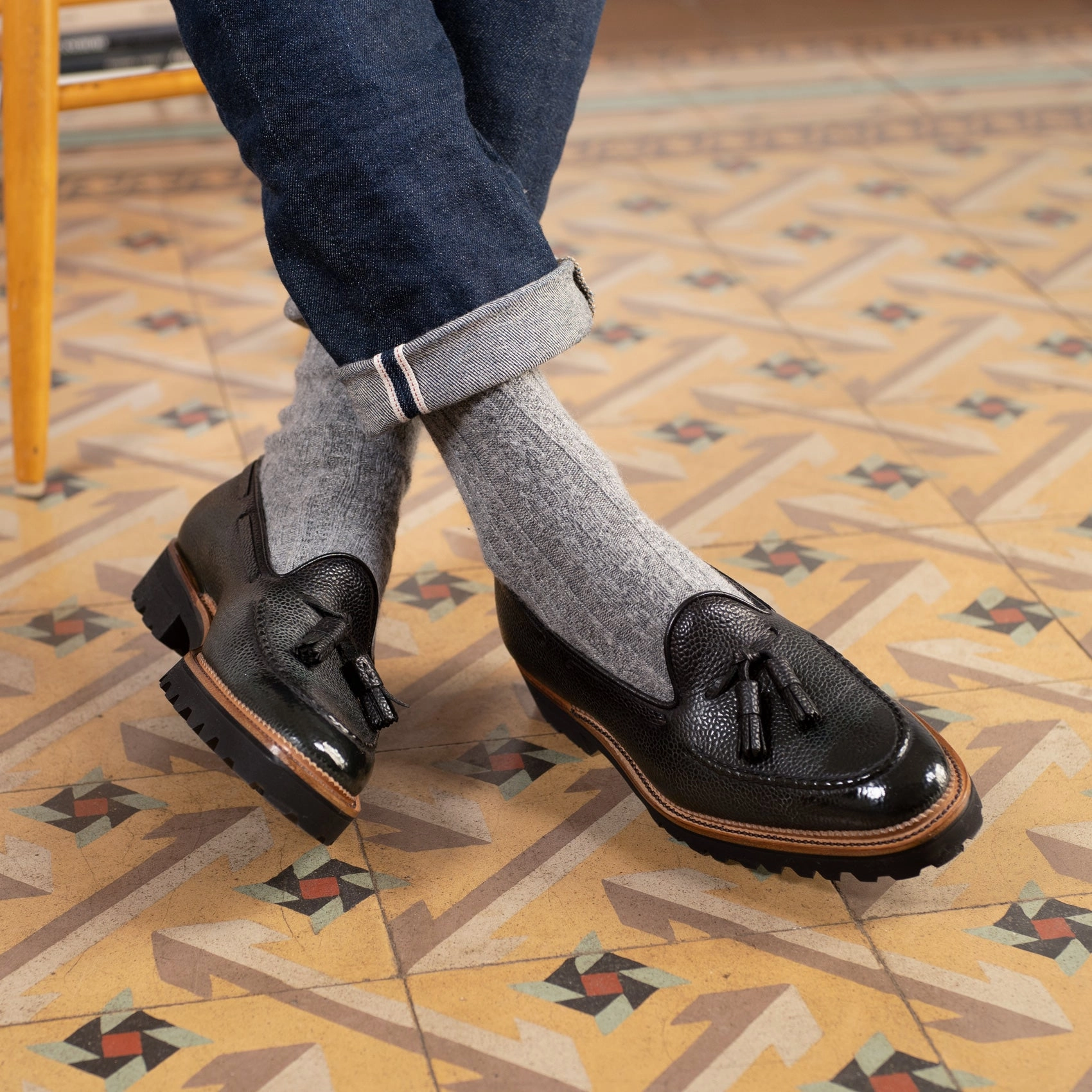 Engineered Simplicity Precision Lifestyle Manolo Tassel Loafer Mto - Juniper
