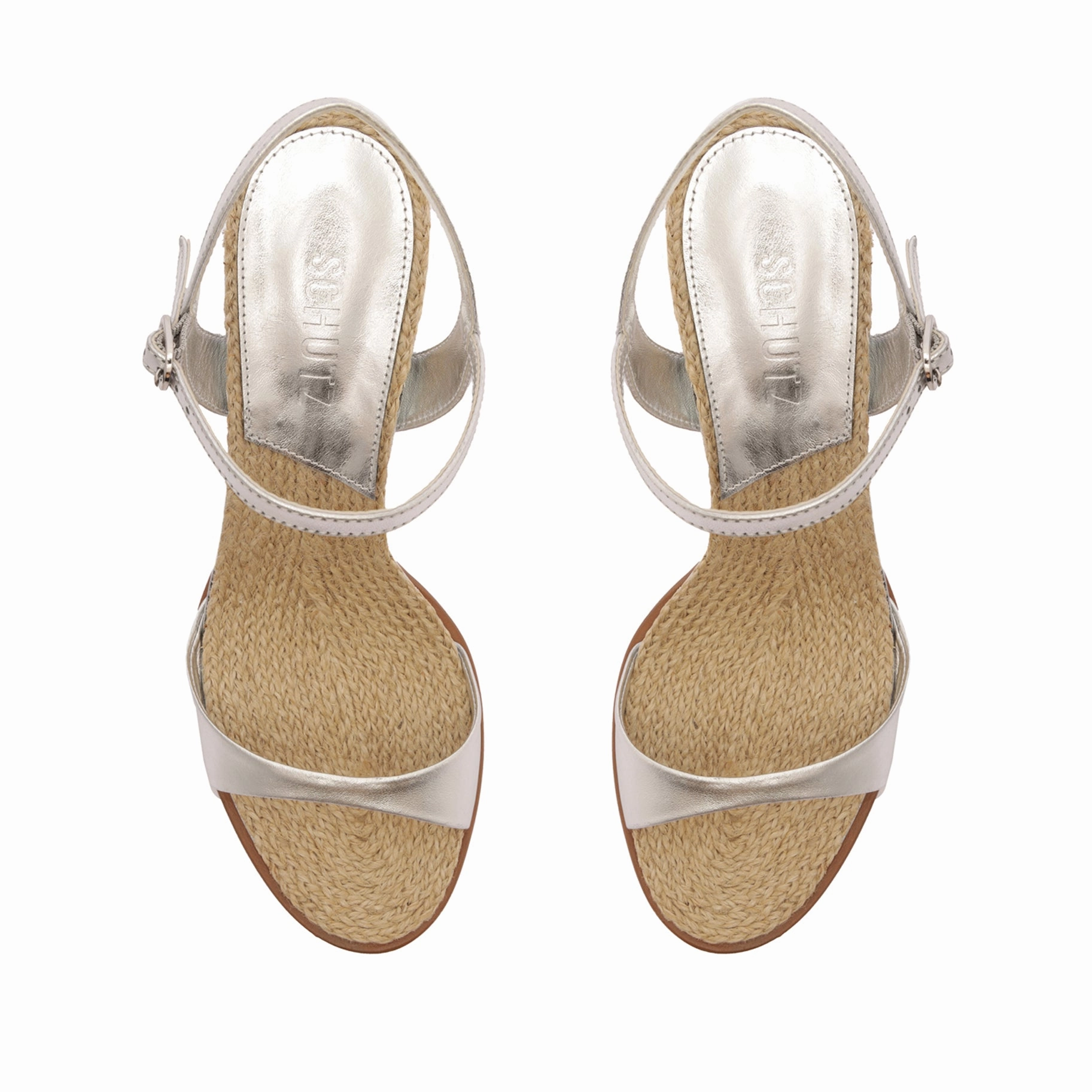 Designed For Days Comfort In Motion Marbella Mid Metallic Leather Sandal