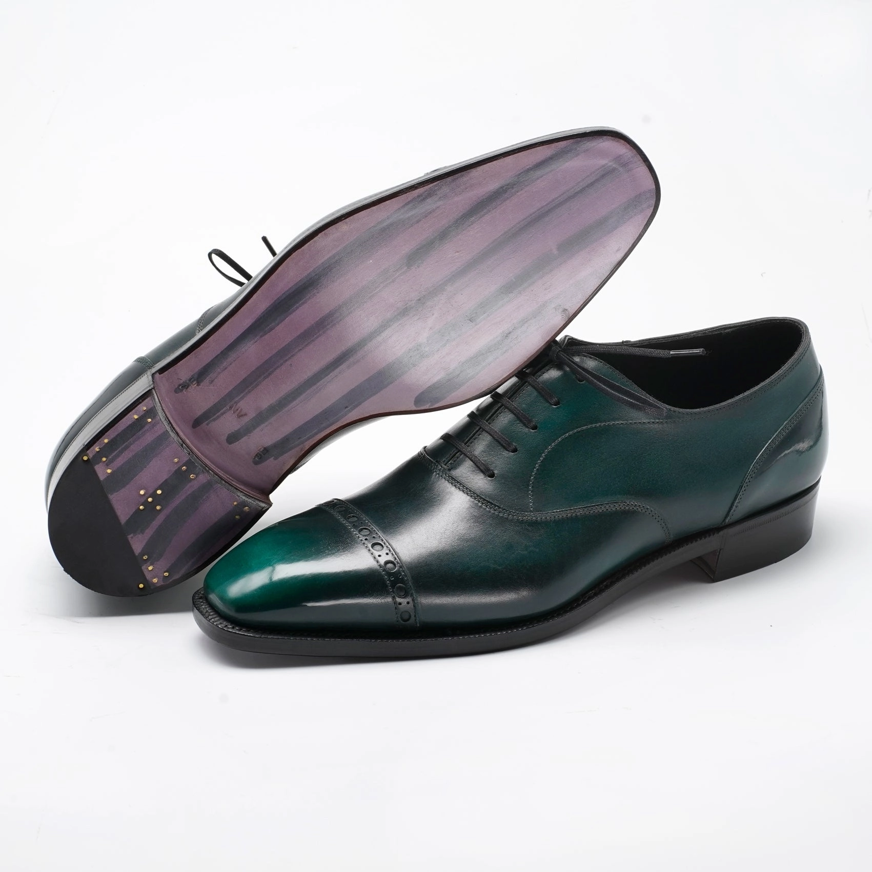 Everyday Comfort Mario Oxford Shoe - Emerald Patina