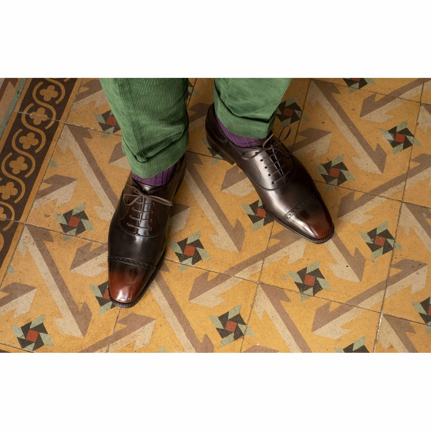 Versatile Mood Precision In Style Mario Oxford Shoe - Espresso Patina