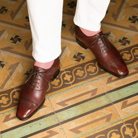 Mario Oxford Shoe - Marron Mediterraneo Minimal Details