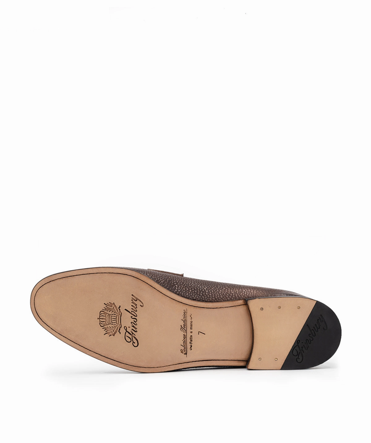 Markos Grained Brown Patina Moccasin Refined And Raw