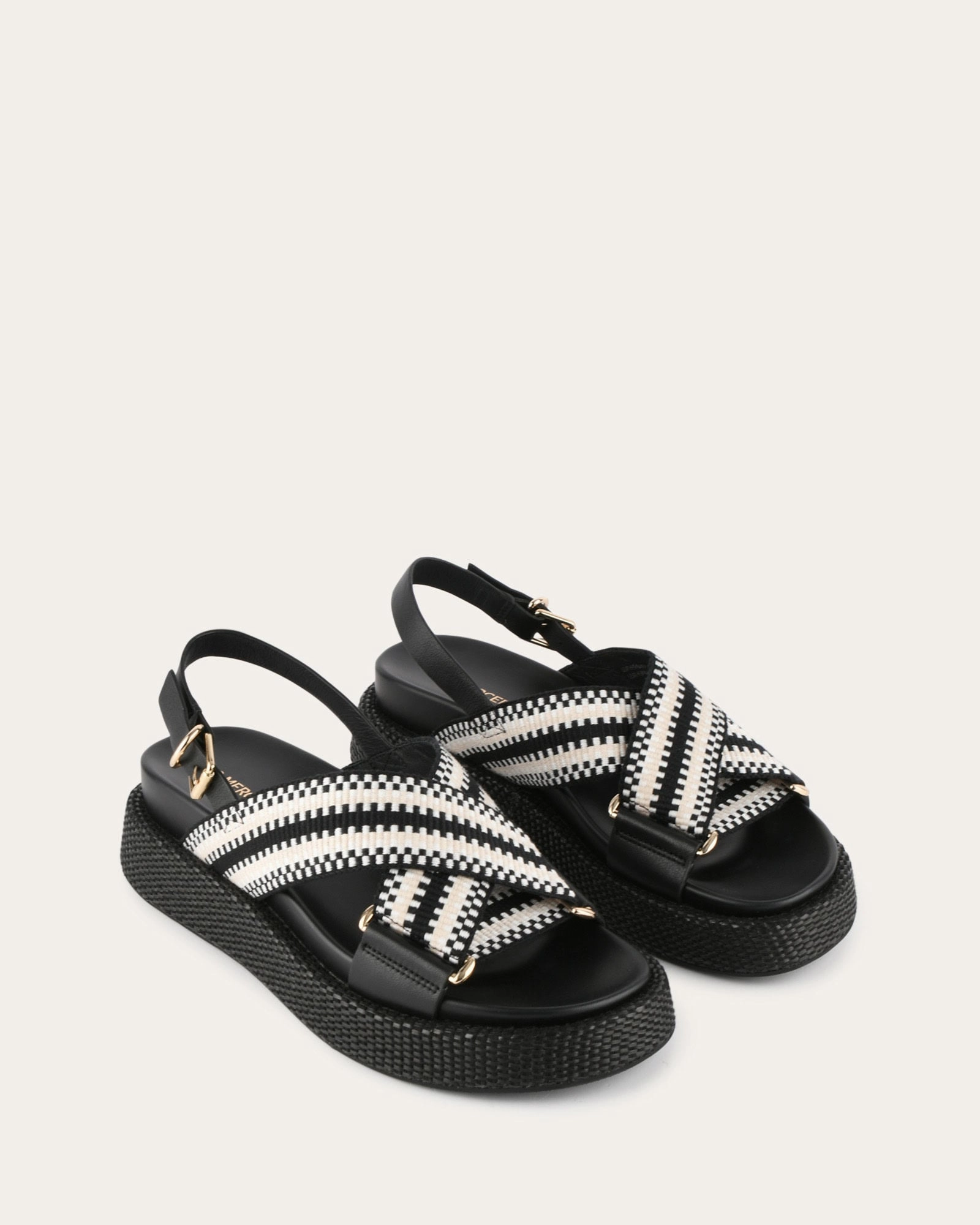 Marley Flat Sandals Black Multi Driven By Comfort Made To Roam