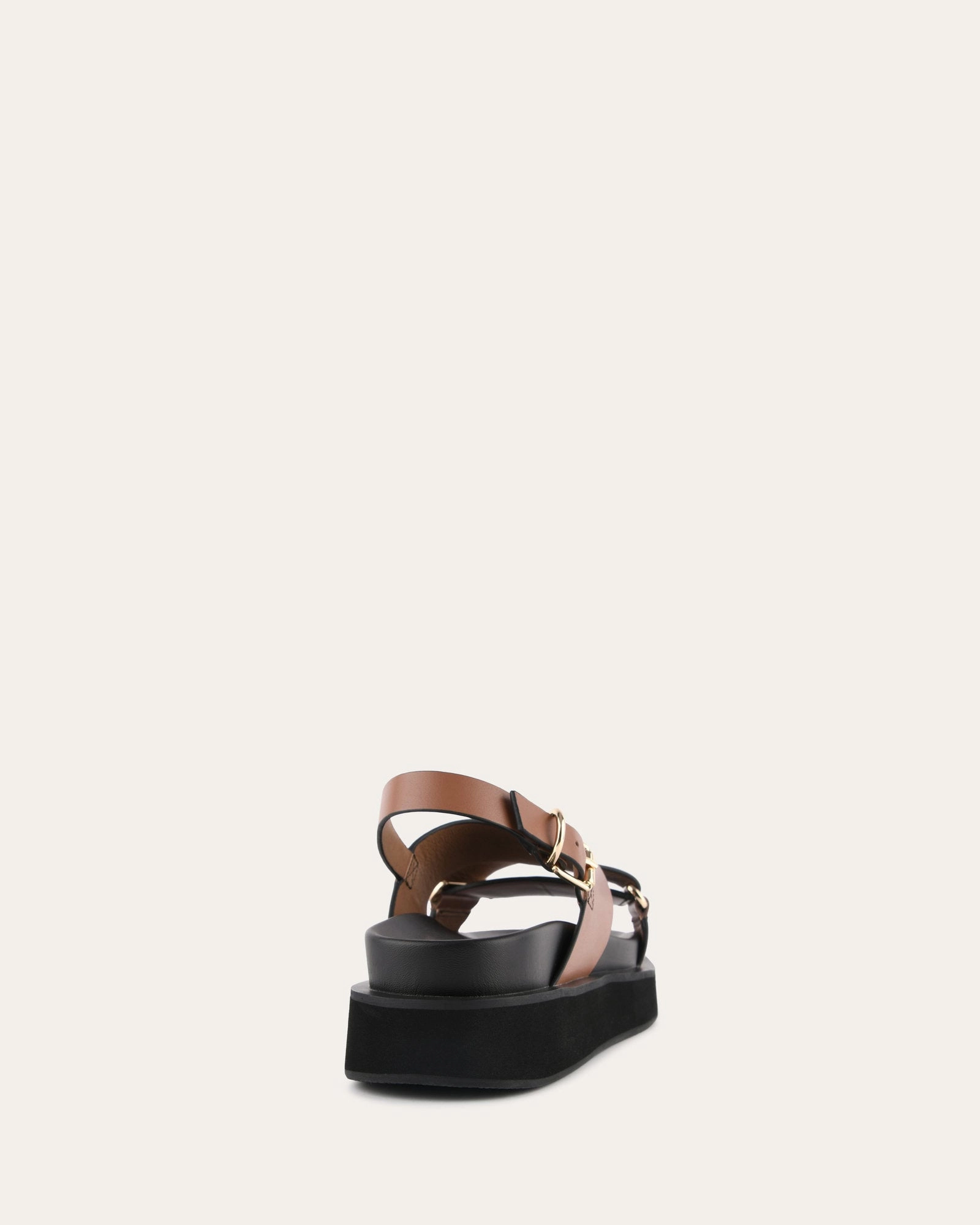 Marley Flat Sandals Dark Tan Leather Lifestyle Rhythm Neutral Layers